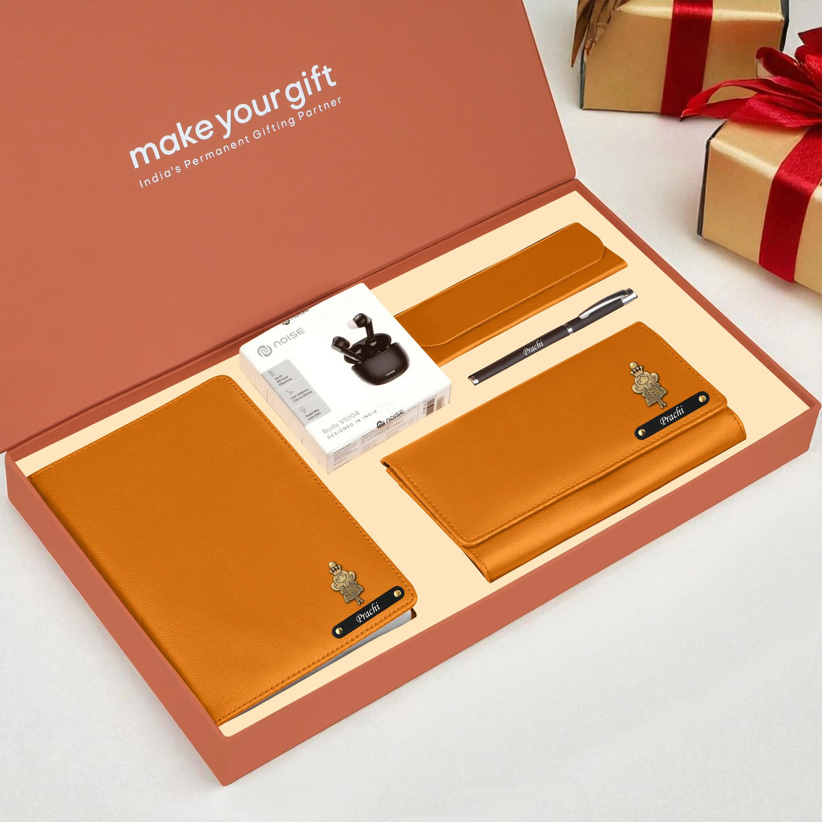 Personalized Diary Clutch Earbuds Pen & Eyewear Case Gift Hamper