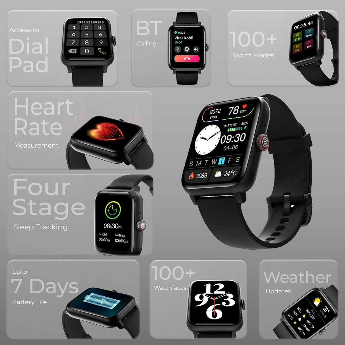 Personalized Wallet Belt Perfume And Smartwatch Gift Hamper