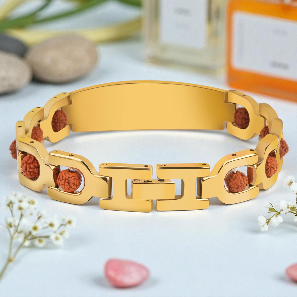 Personalized Lab Certified Rudraksh Bracelet With Name