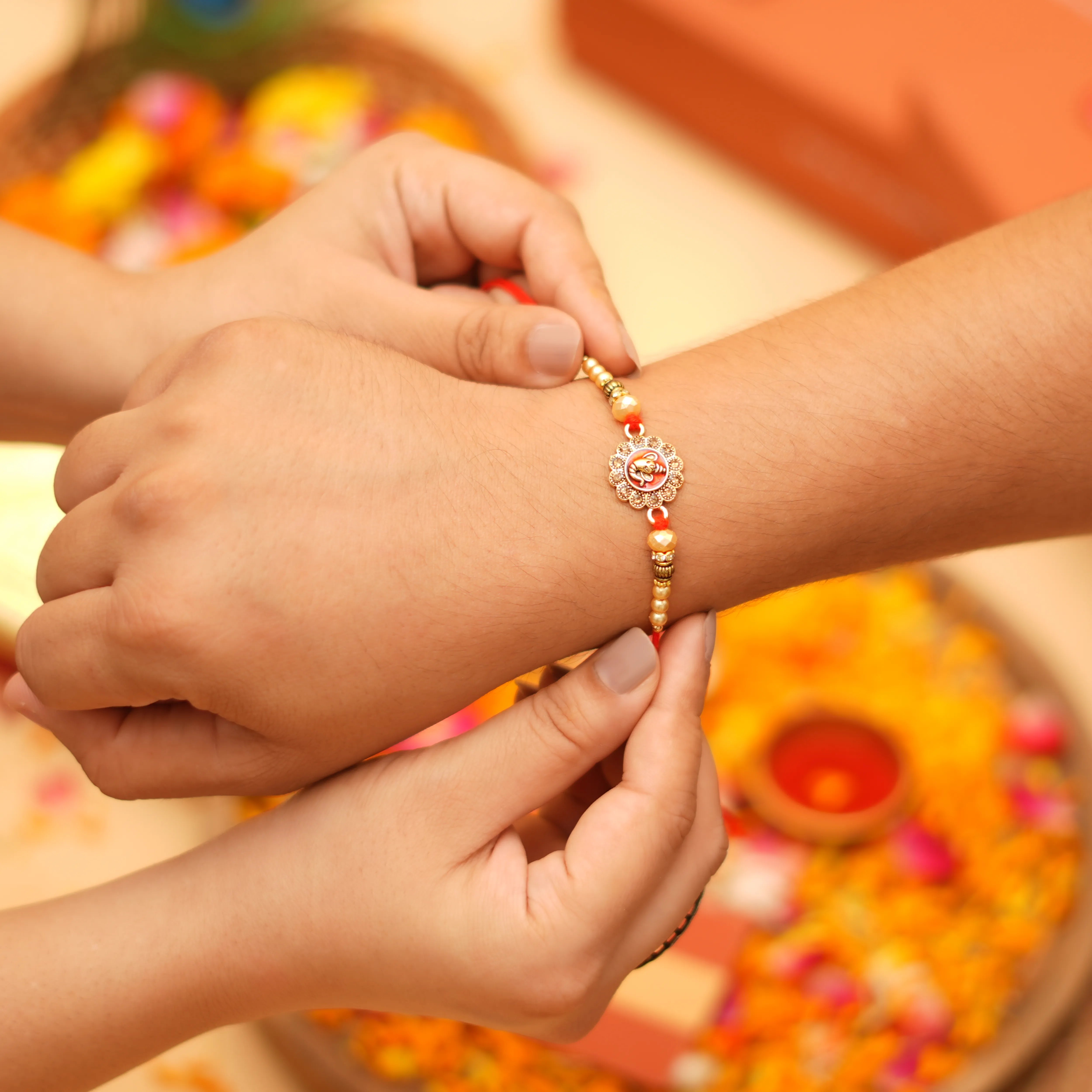 Shri Ganesh Pearl Rakhi