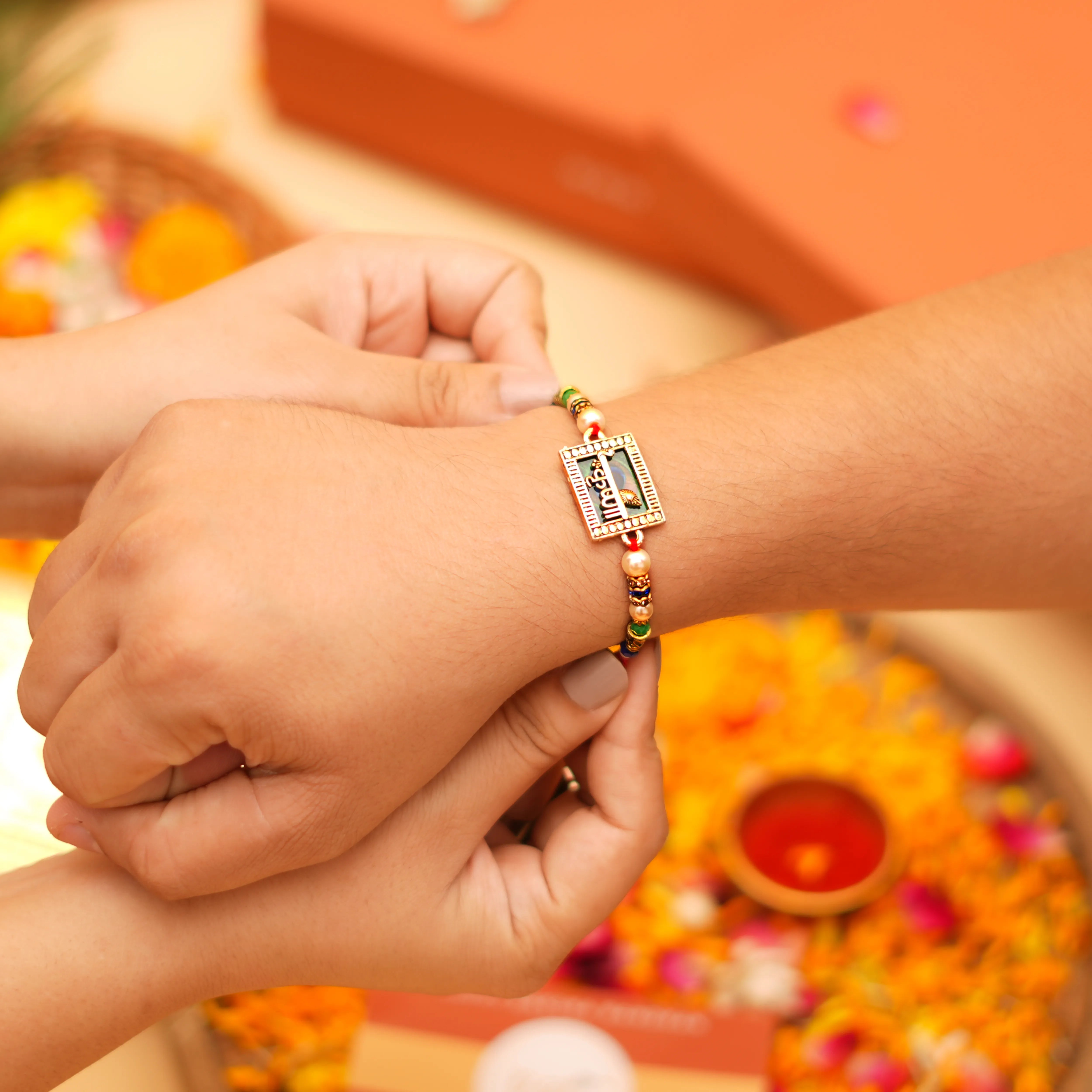 Handcrafted Lord Krishna Flute Rakhi