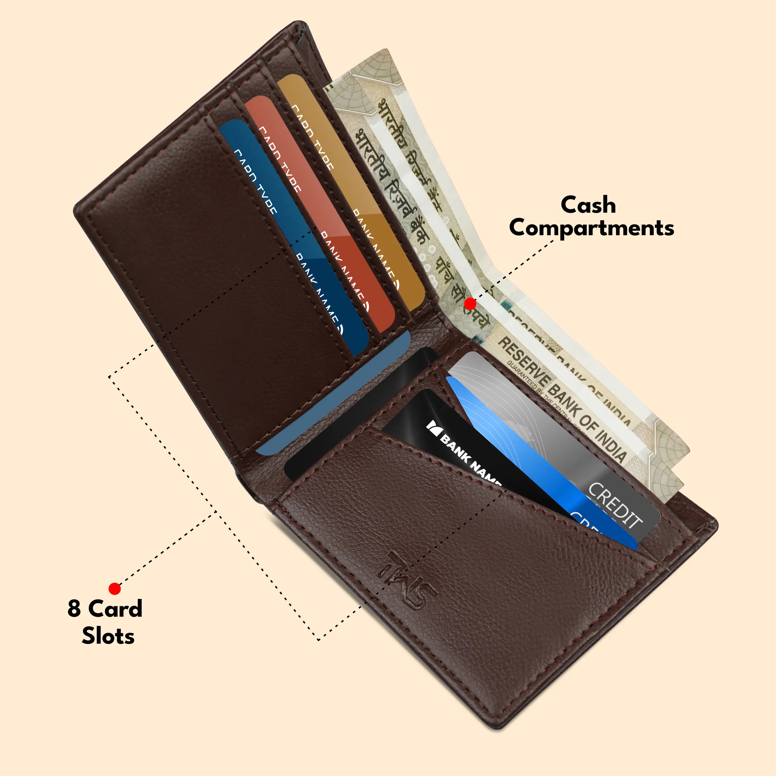 Leather Wallet & Bracelet Rakhi Hamper
