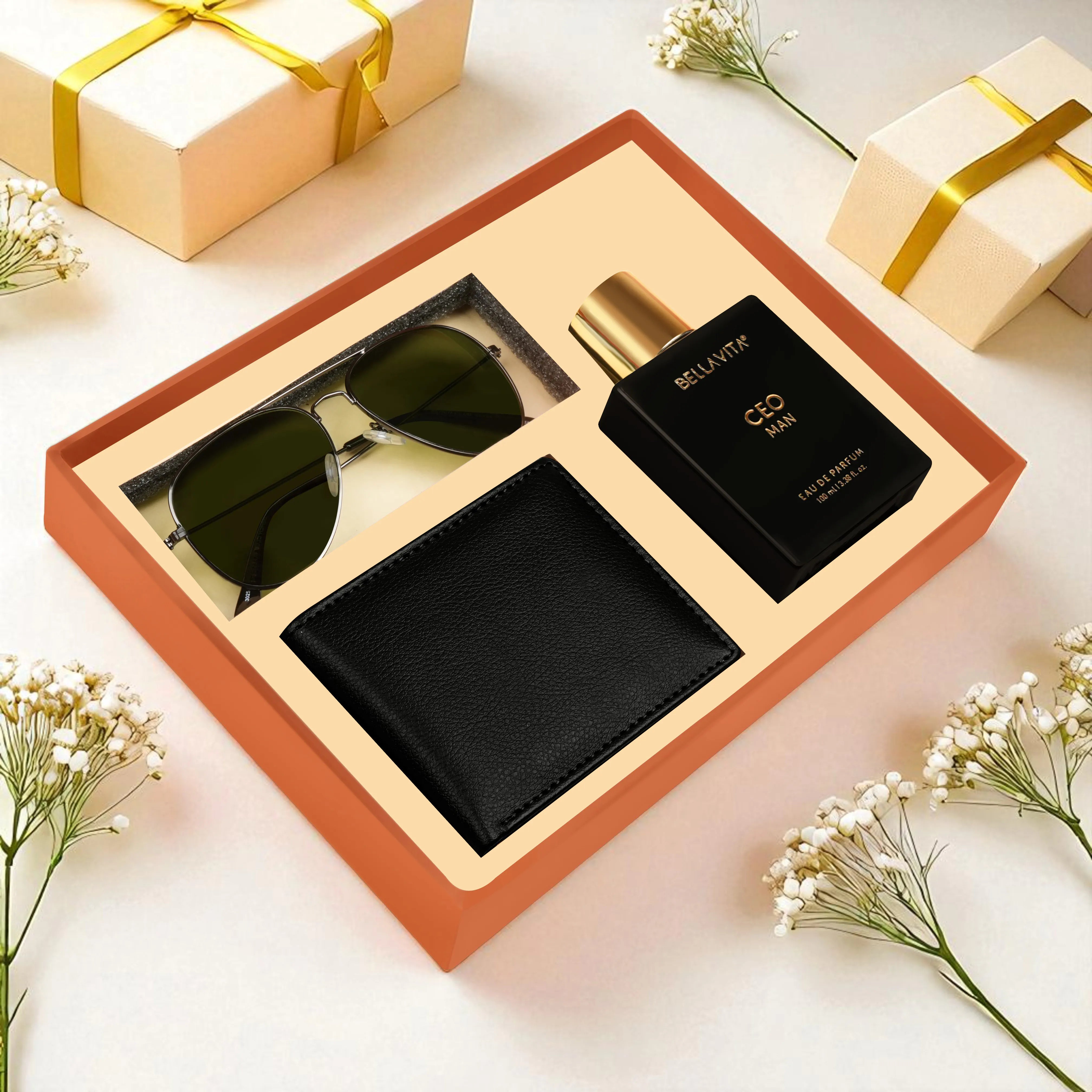 Wallet Sunglasses And Perfume Gift Hamper