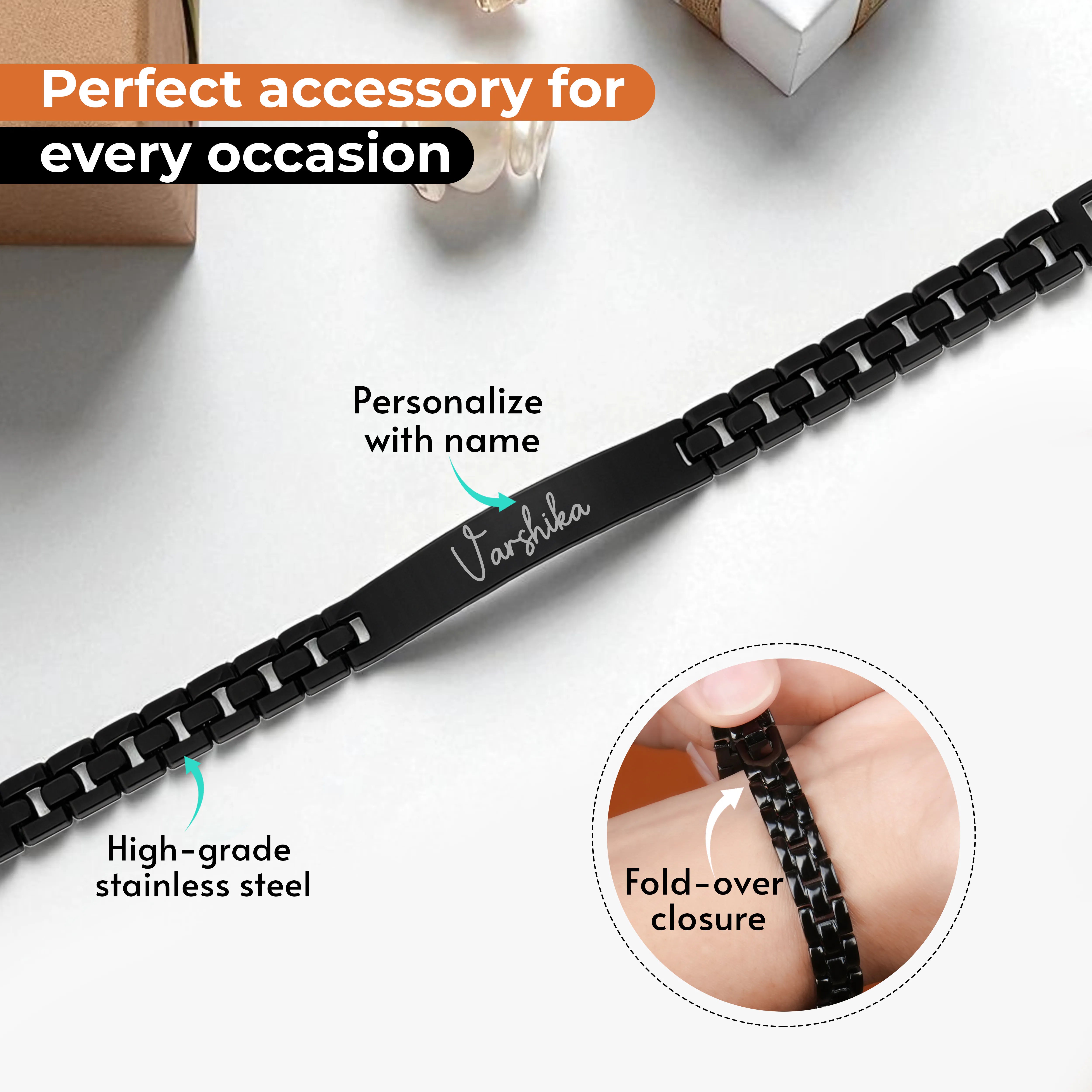 Personalized Wrist Mark Metal Bracelet For Women