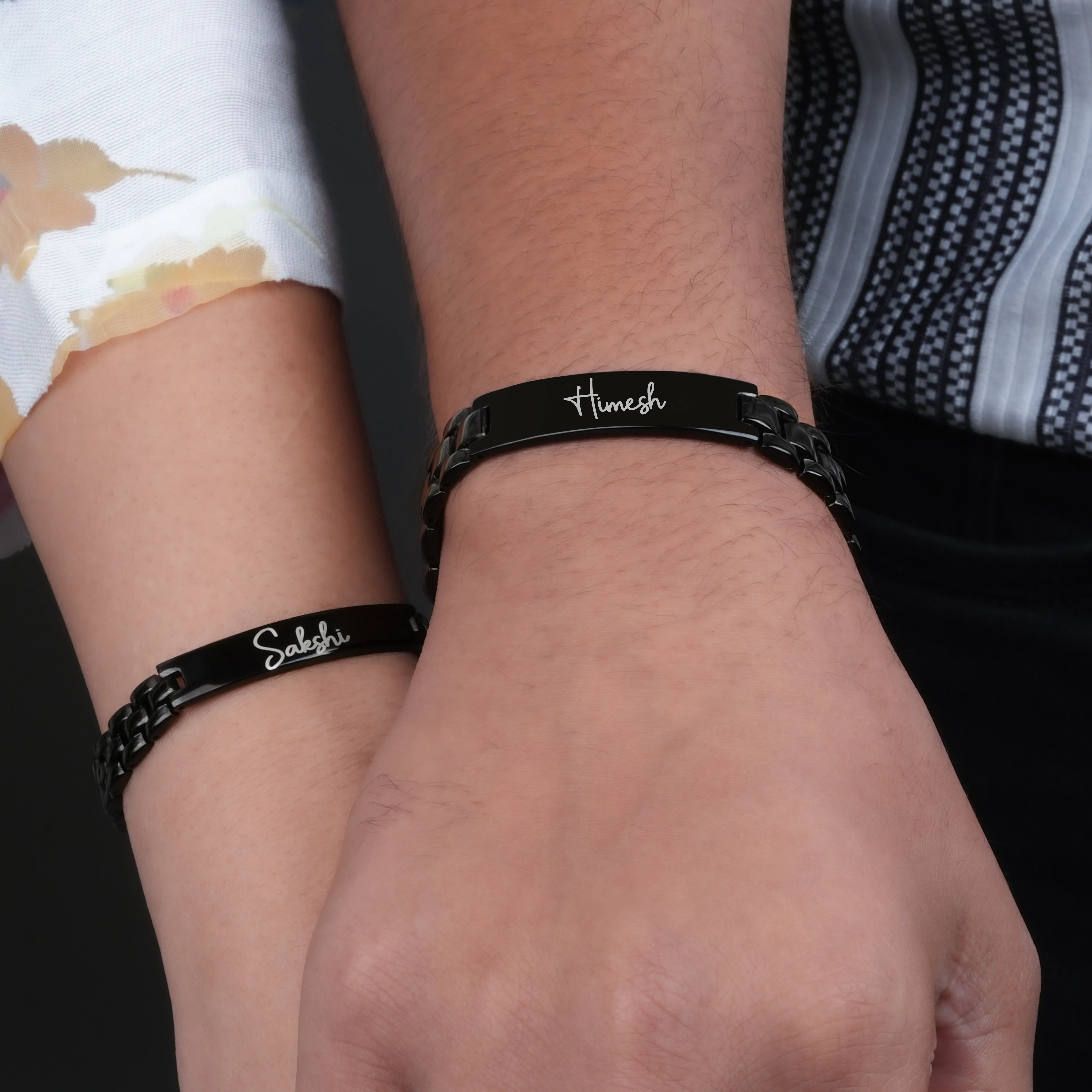 Personalized Forever Us Bracelet Set For Couples