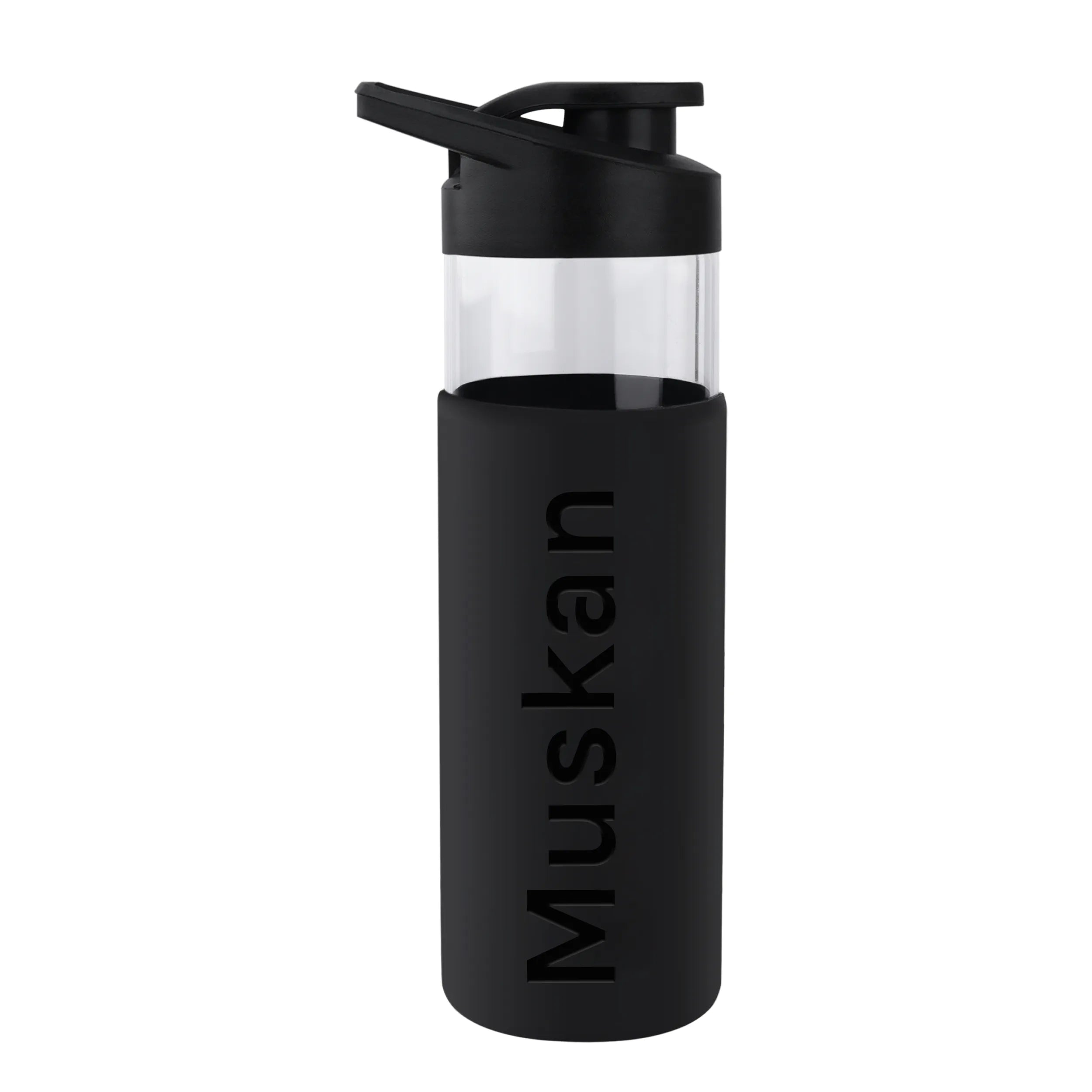 Personalized Pure Wrap Borosilicate Sipper Bottle - 550ML