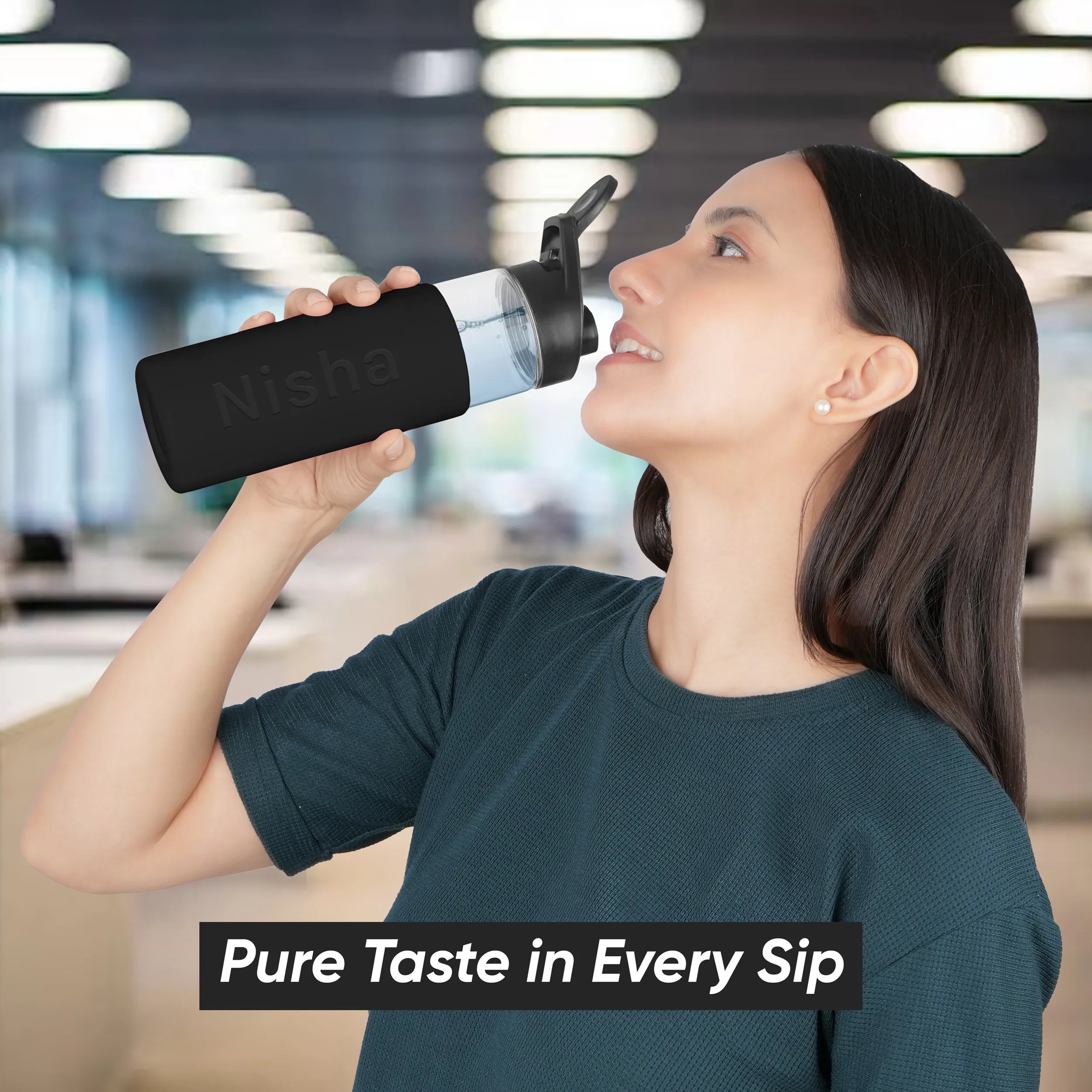 Personalized Pure Wrap Borosilicate Sipper Bottle - 550ML