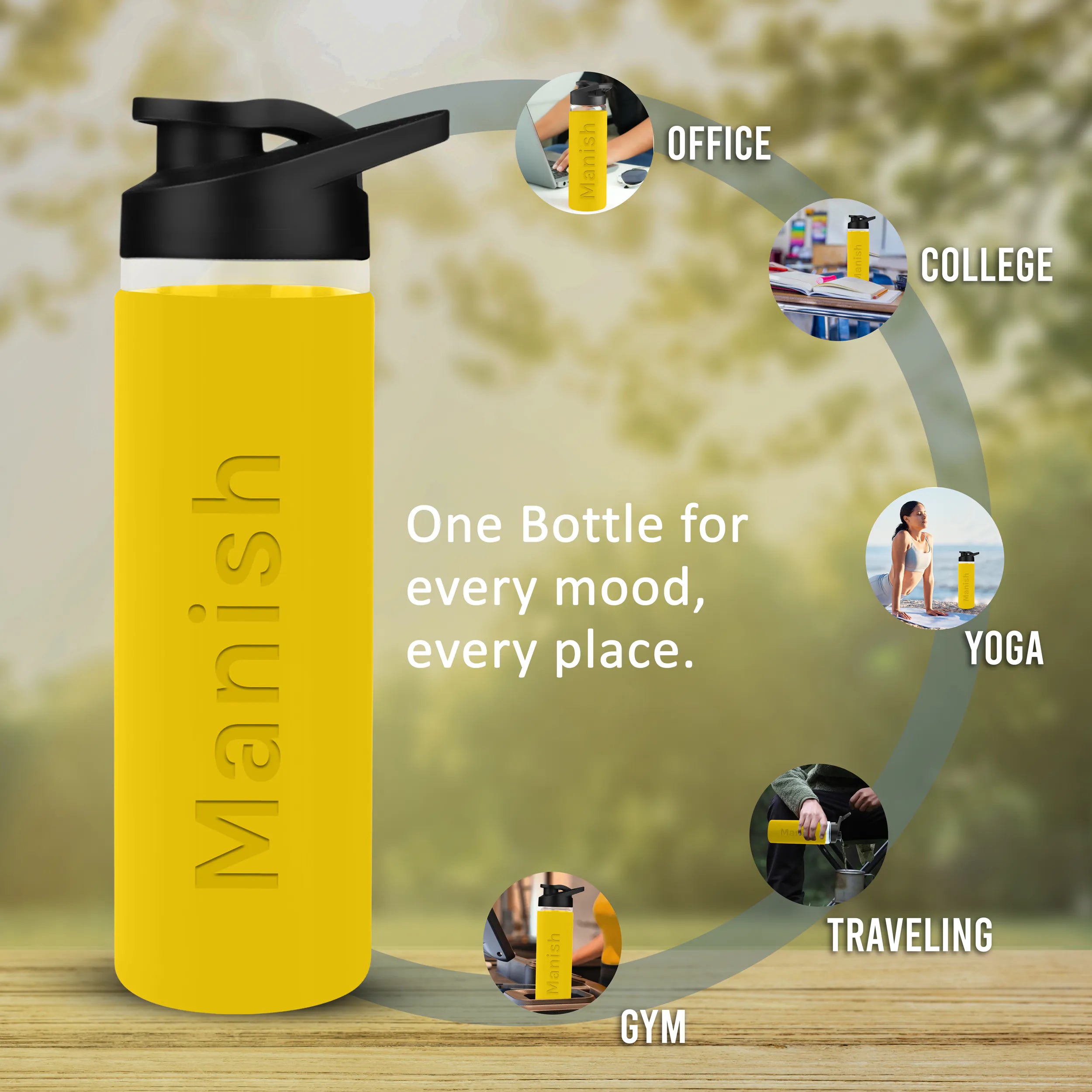 Personalized Pure Wrap Borosilicate Sipper Bottle - 750ML