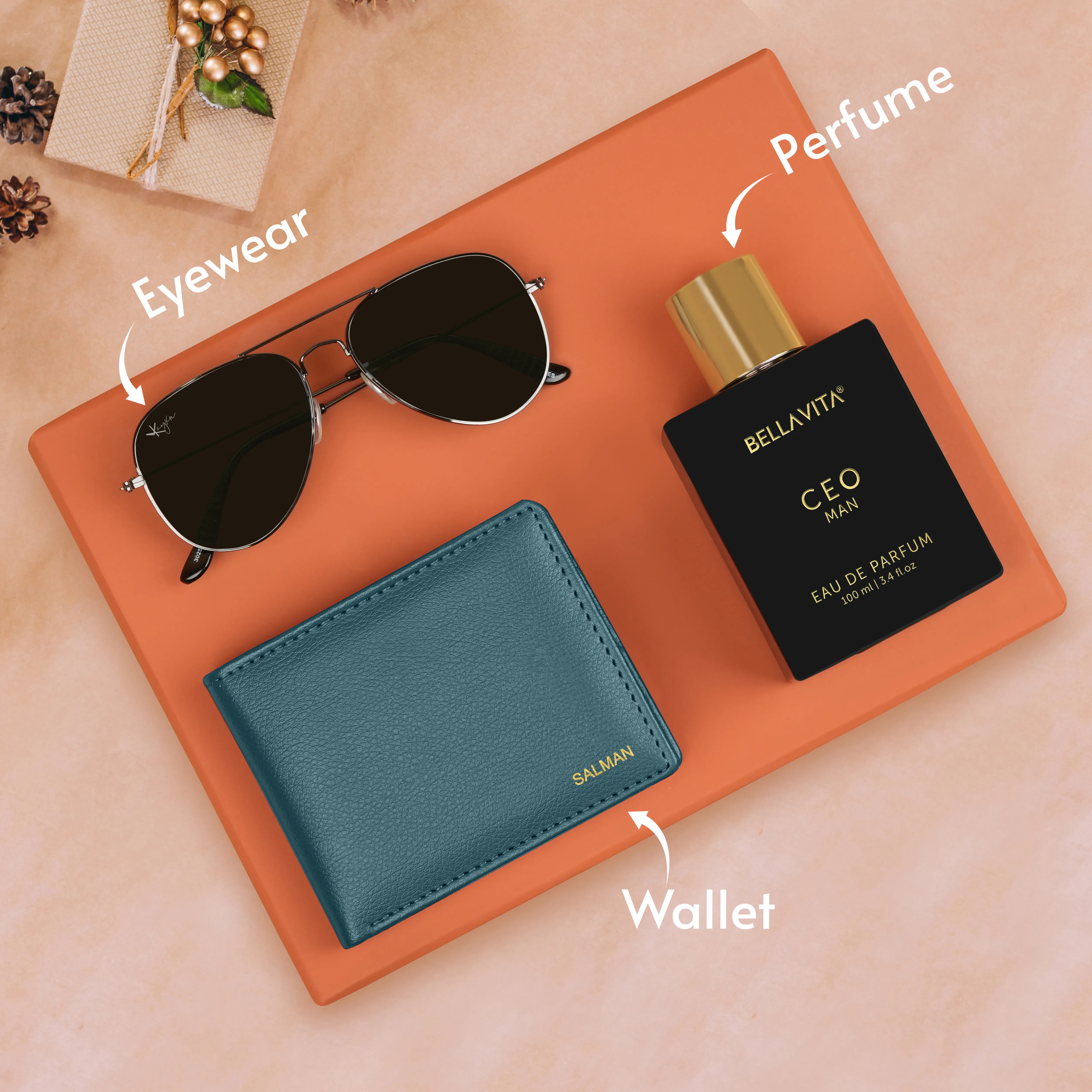 Wallet Sunglasses And Perfume Gift Hamper