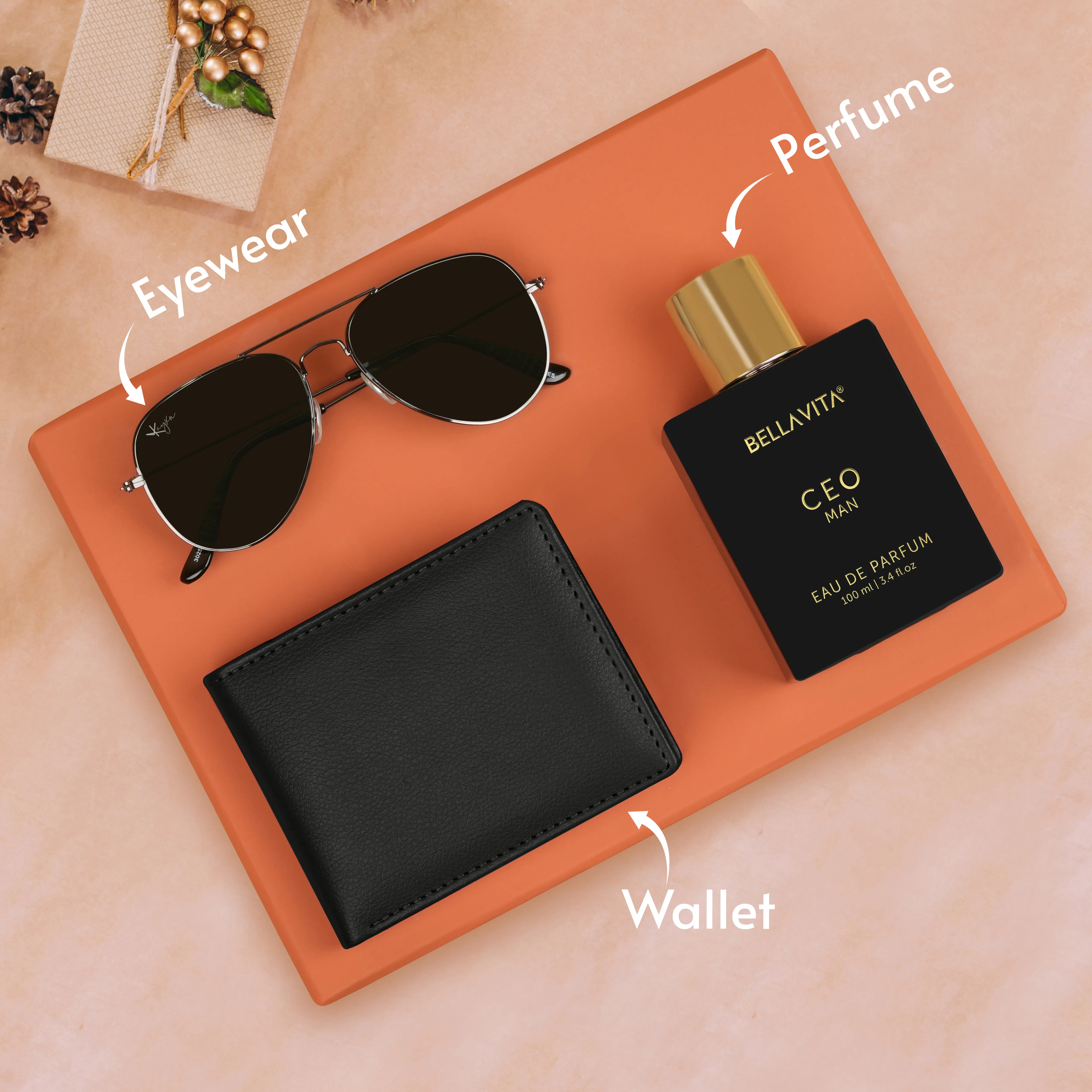 Wallet Sunglasses And Perfume Gift Hamper
