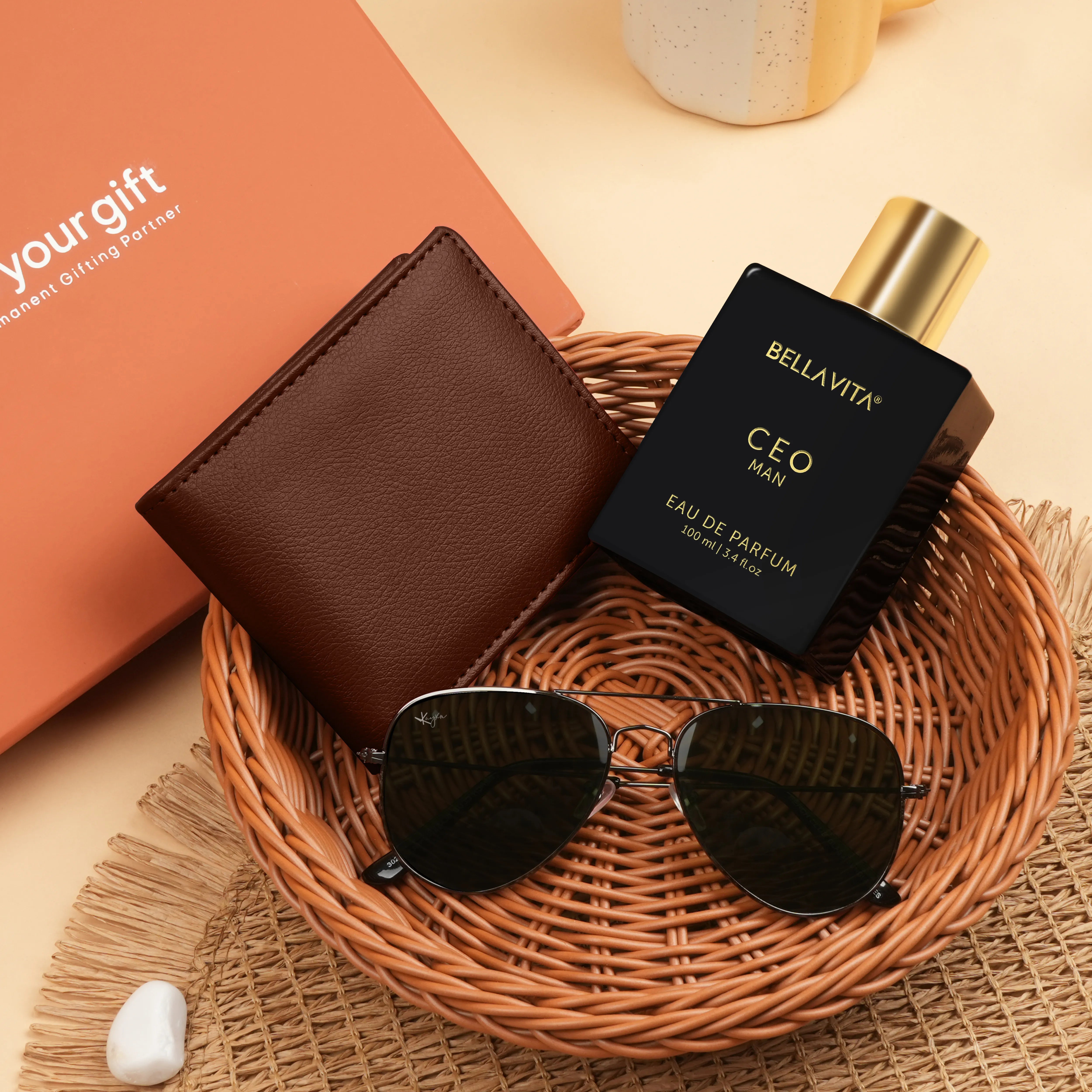 Wallet Sunglasses And Perfume Gift Hamper