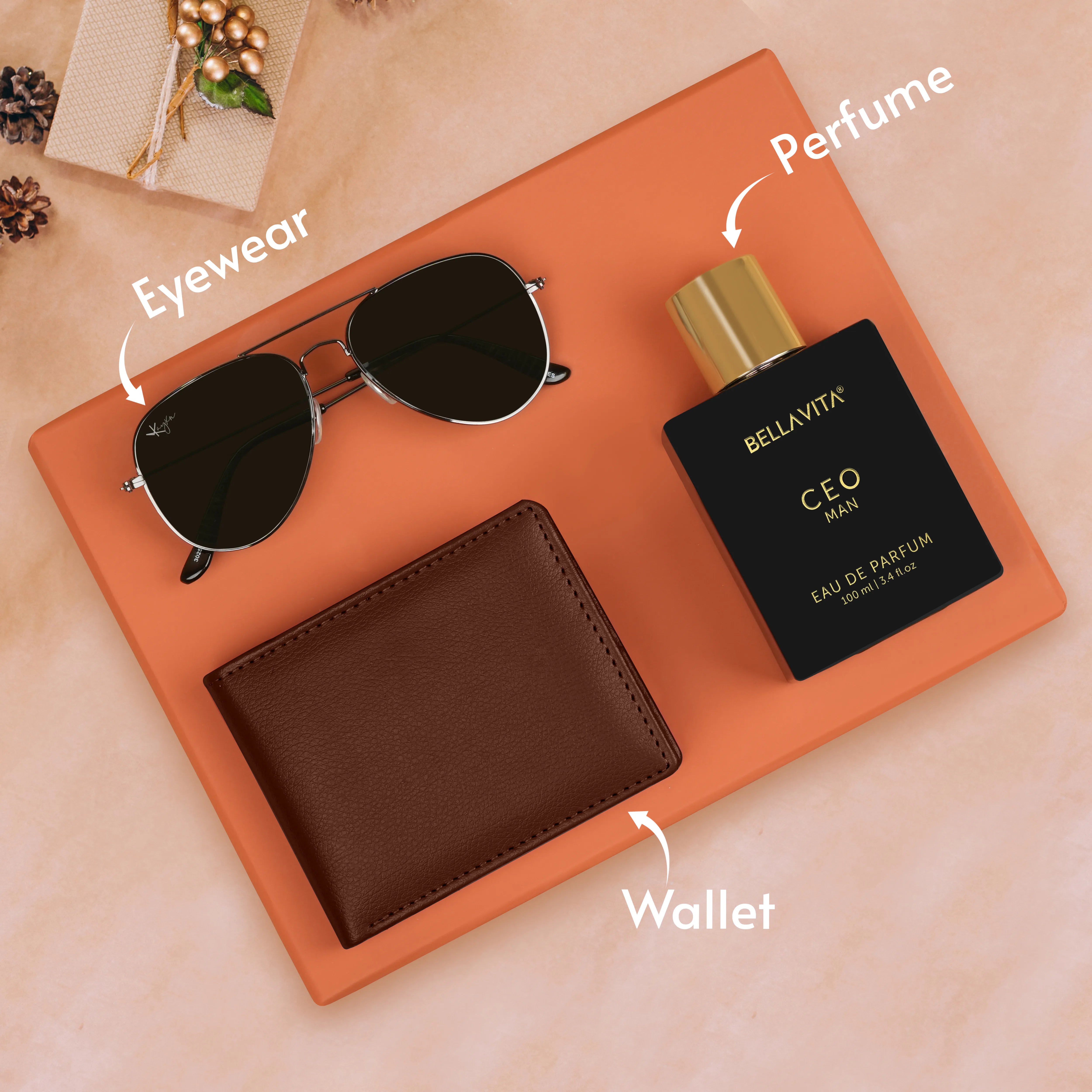 Wallet Sunglasses And Perfume Gift Hamper