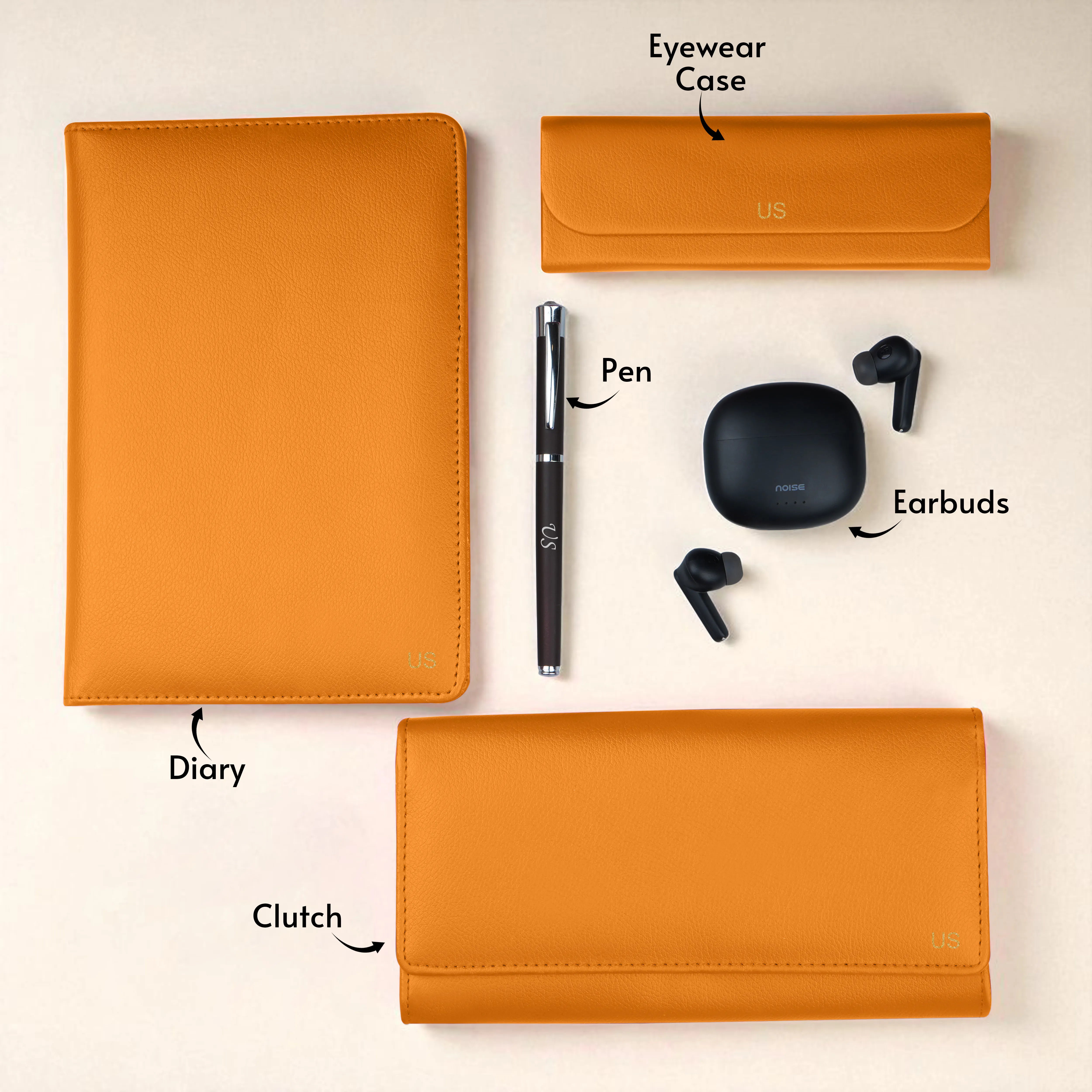 Diary Clutch Earbuds Pen & Eyewear Case Gift Hamper