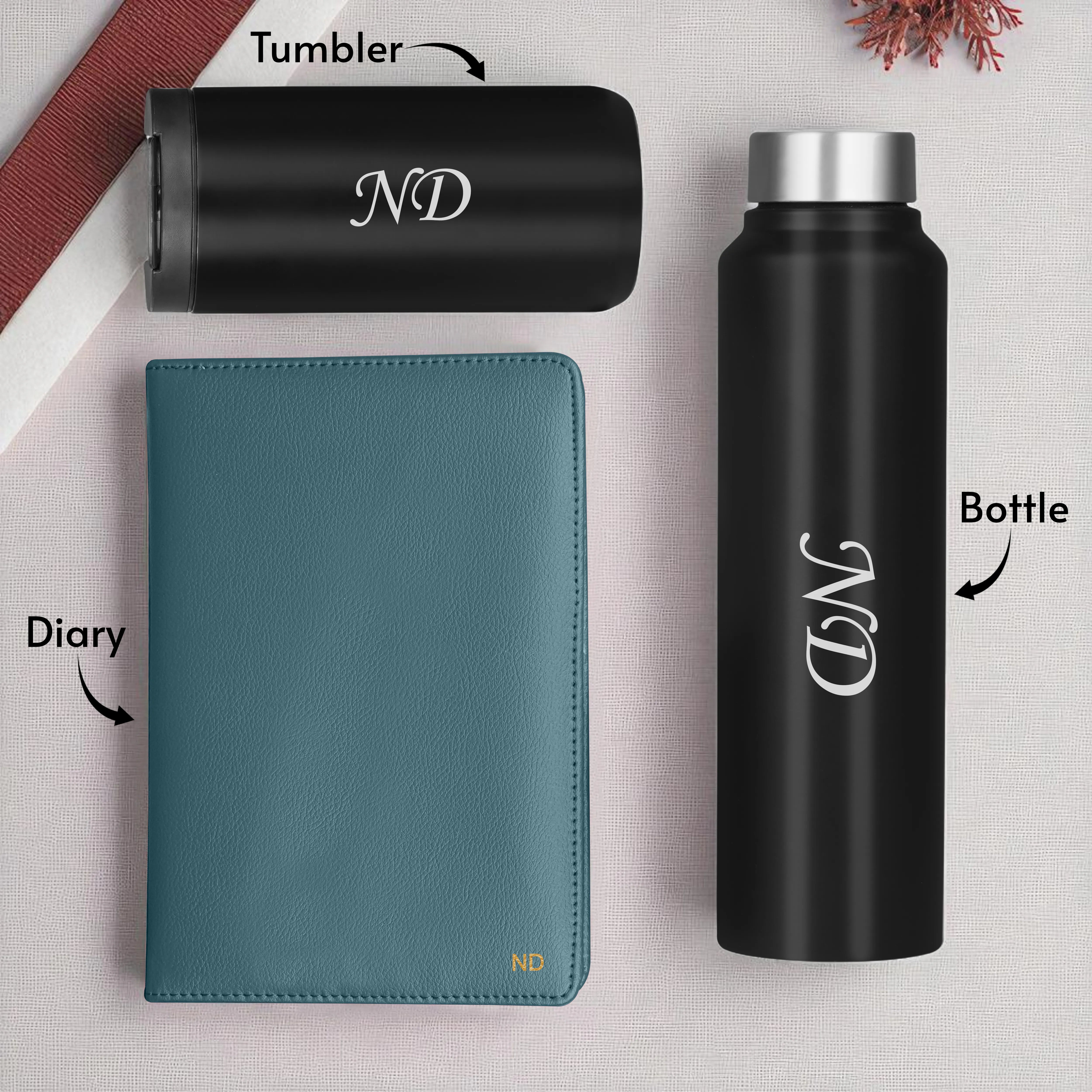 Diary Bottle & Tumbler Gift Hamper