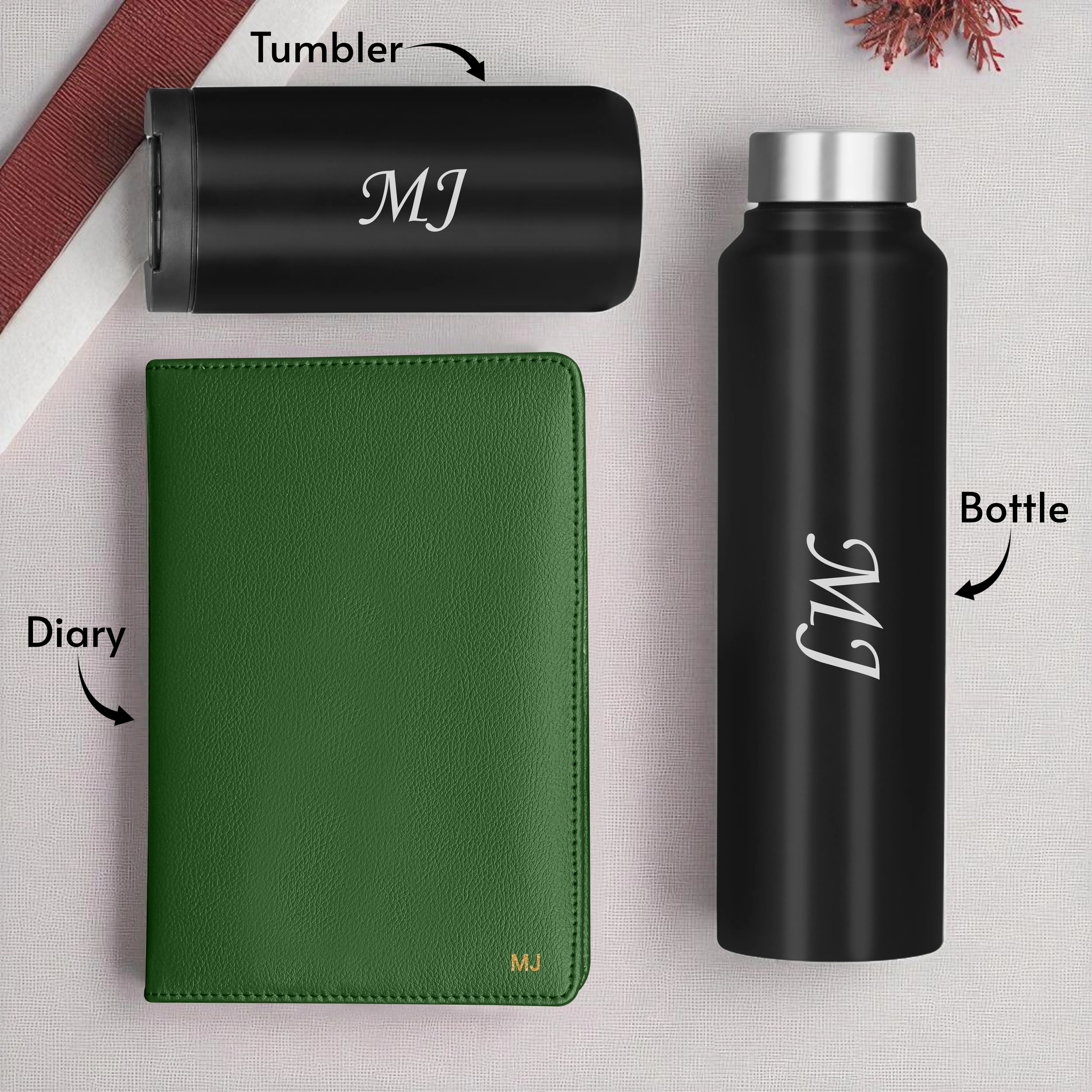 Diary Bottle & Tumbler Gift Hamper