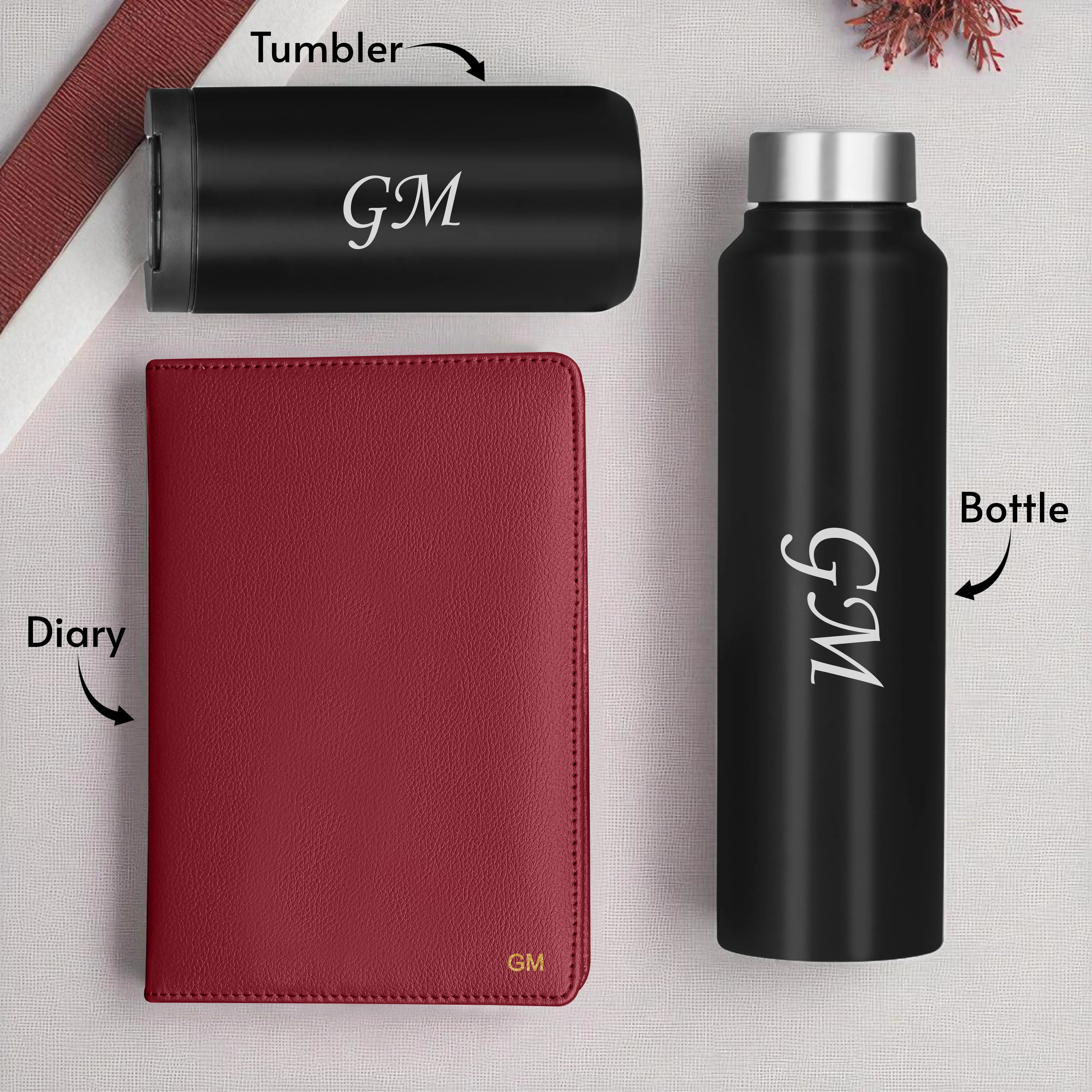 Diary Bottle & Tumbler Gift Hamper