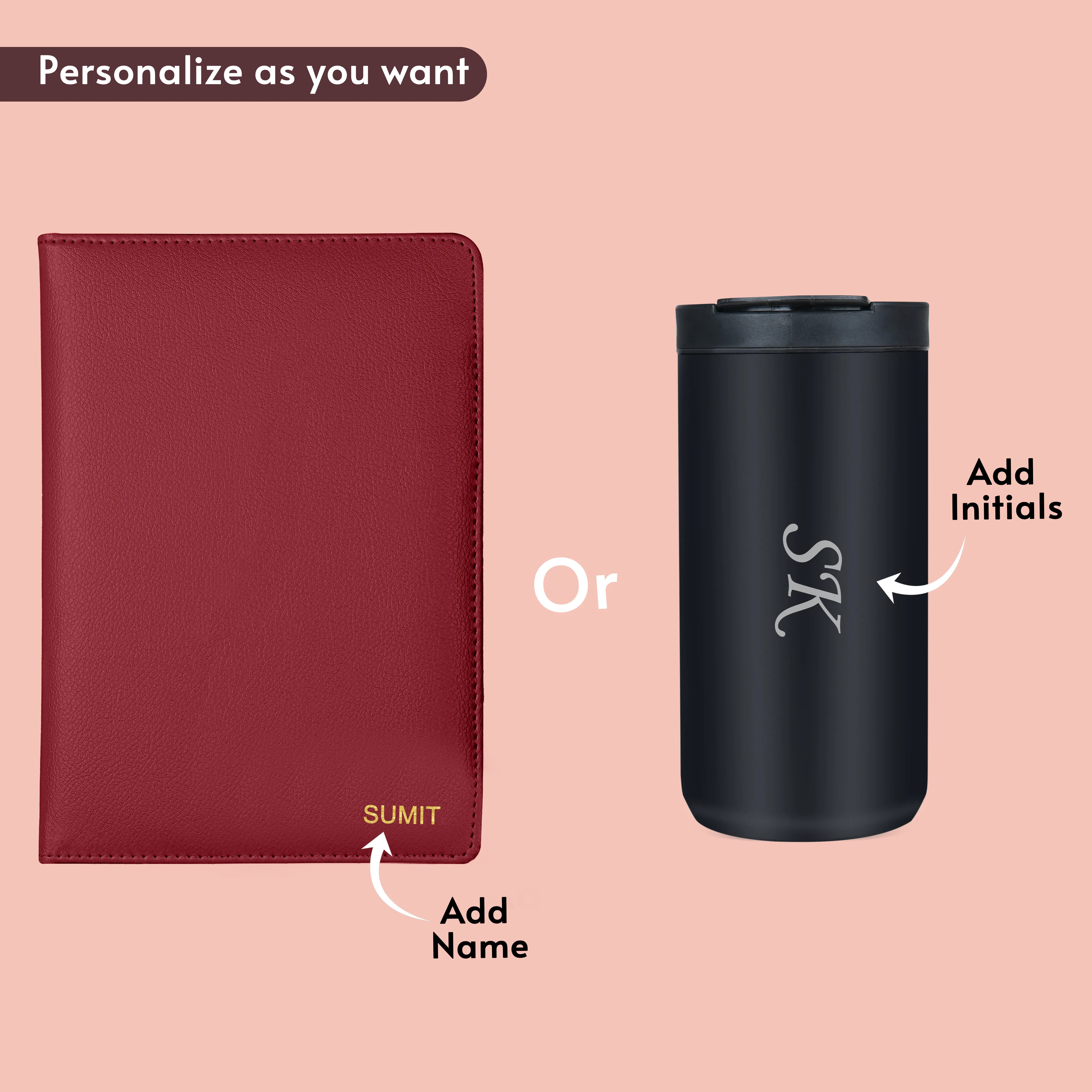 Diary Bottle & Tumbler Gift Hamper