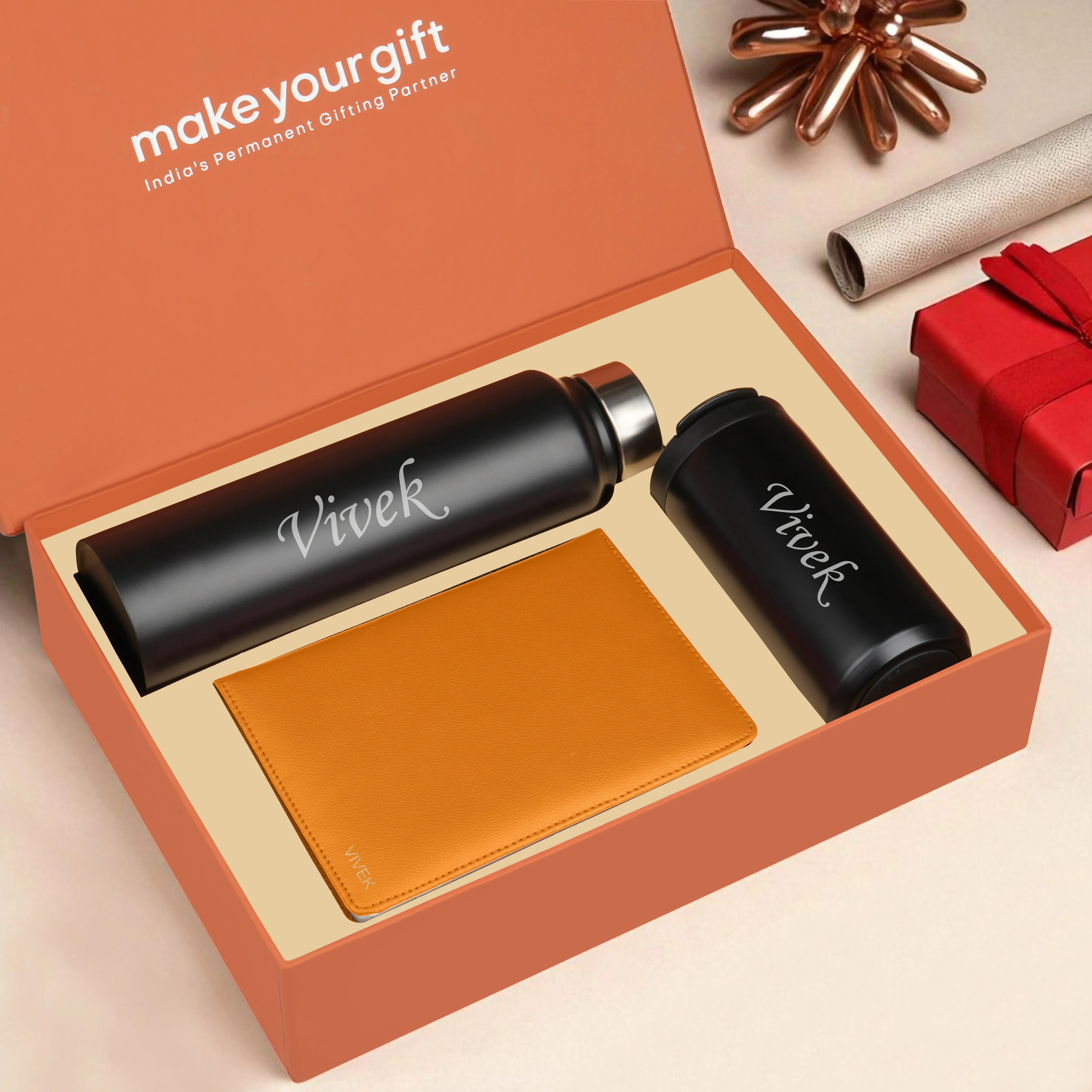 Diary Bottle & Tumbler Gift Hamper