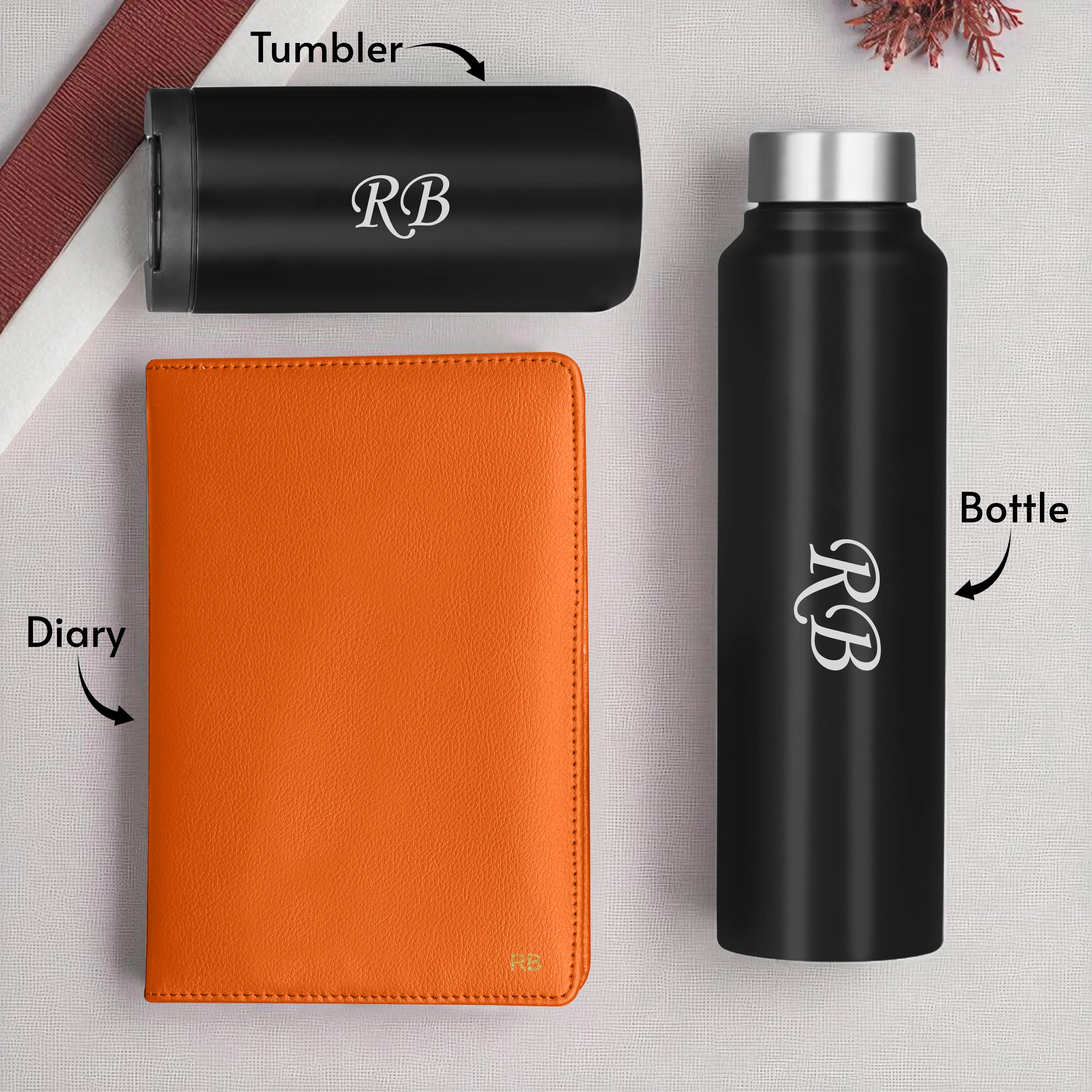 Diary Bottle & Tumbler Gift Hamper