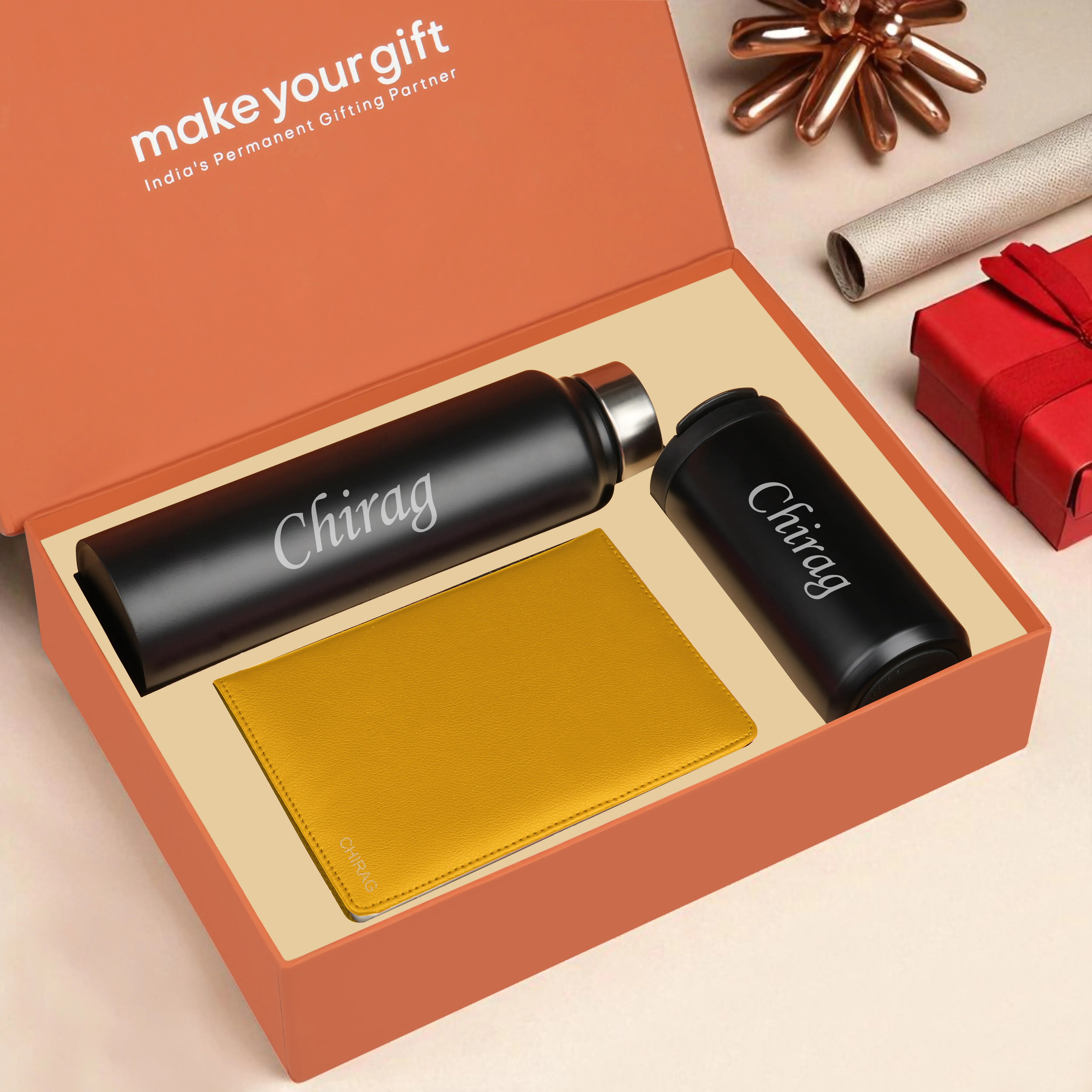 Diary Bottle & Tumbler Gift Hamper