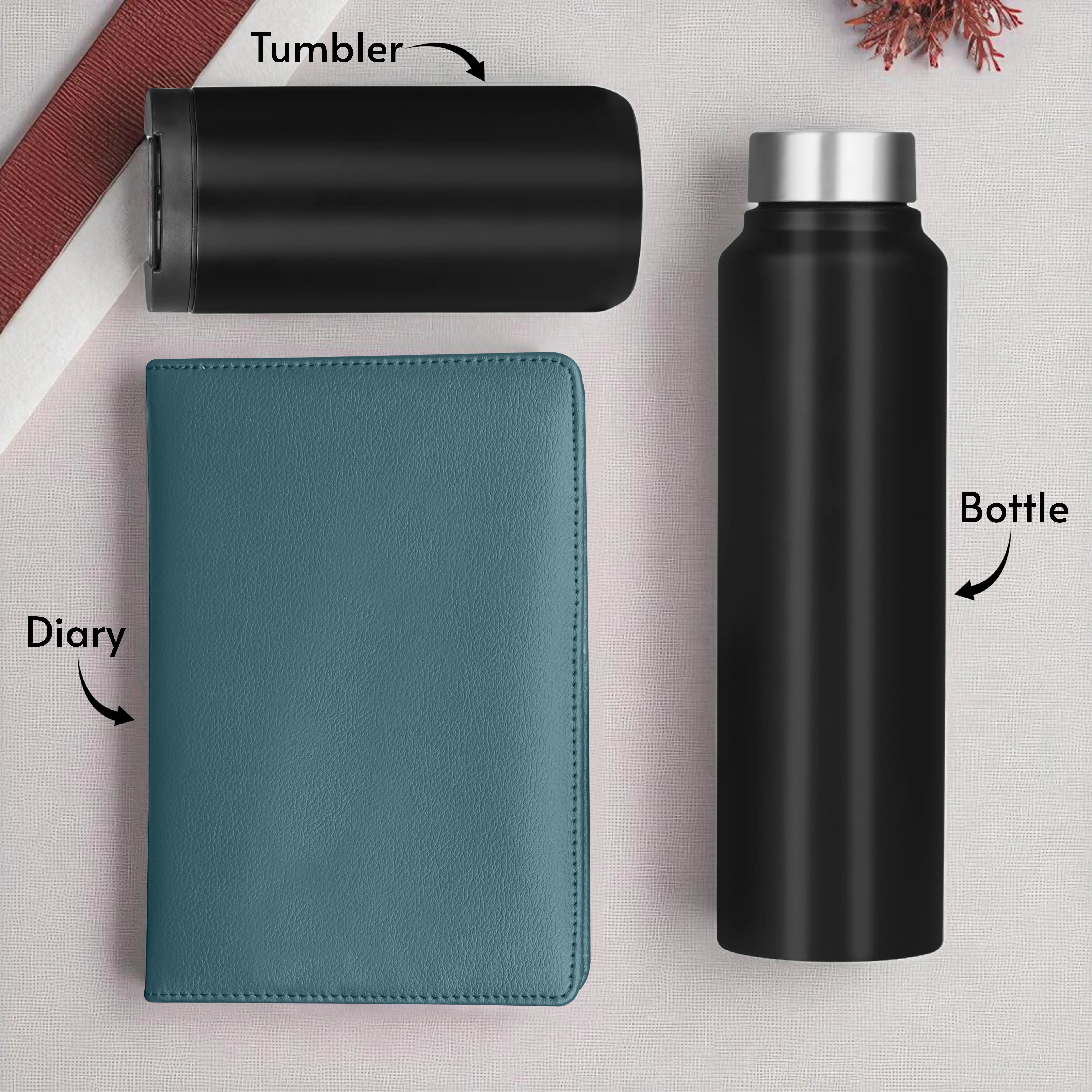 Diary Bottle & Tumbler Gift Hamper