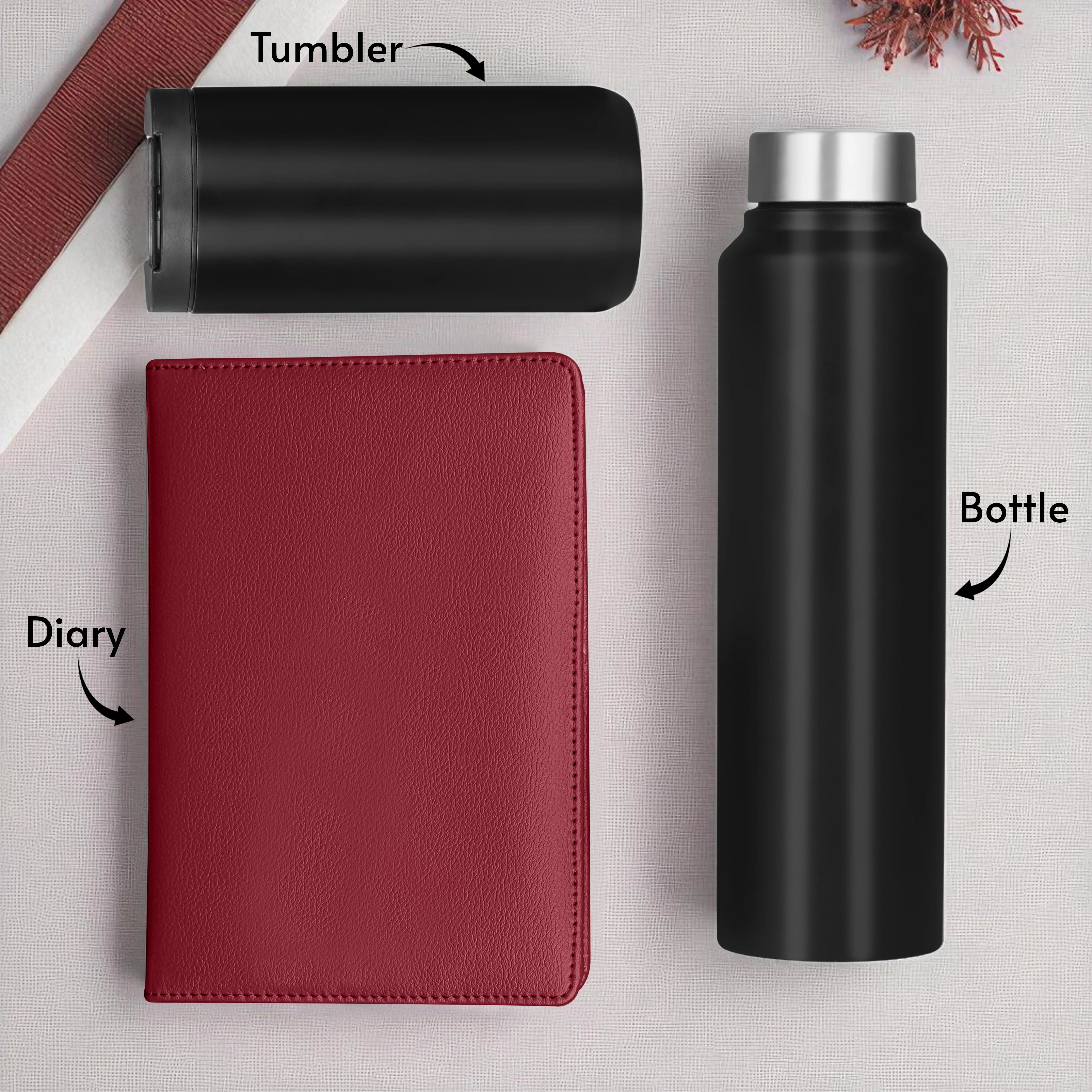 Diary Bottle & Tumbler Gift Hamper