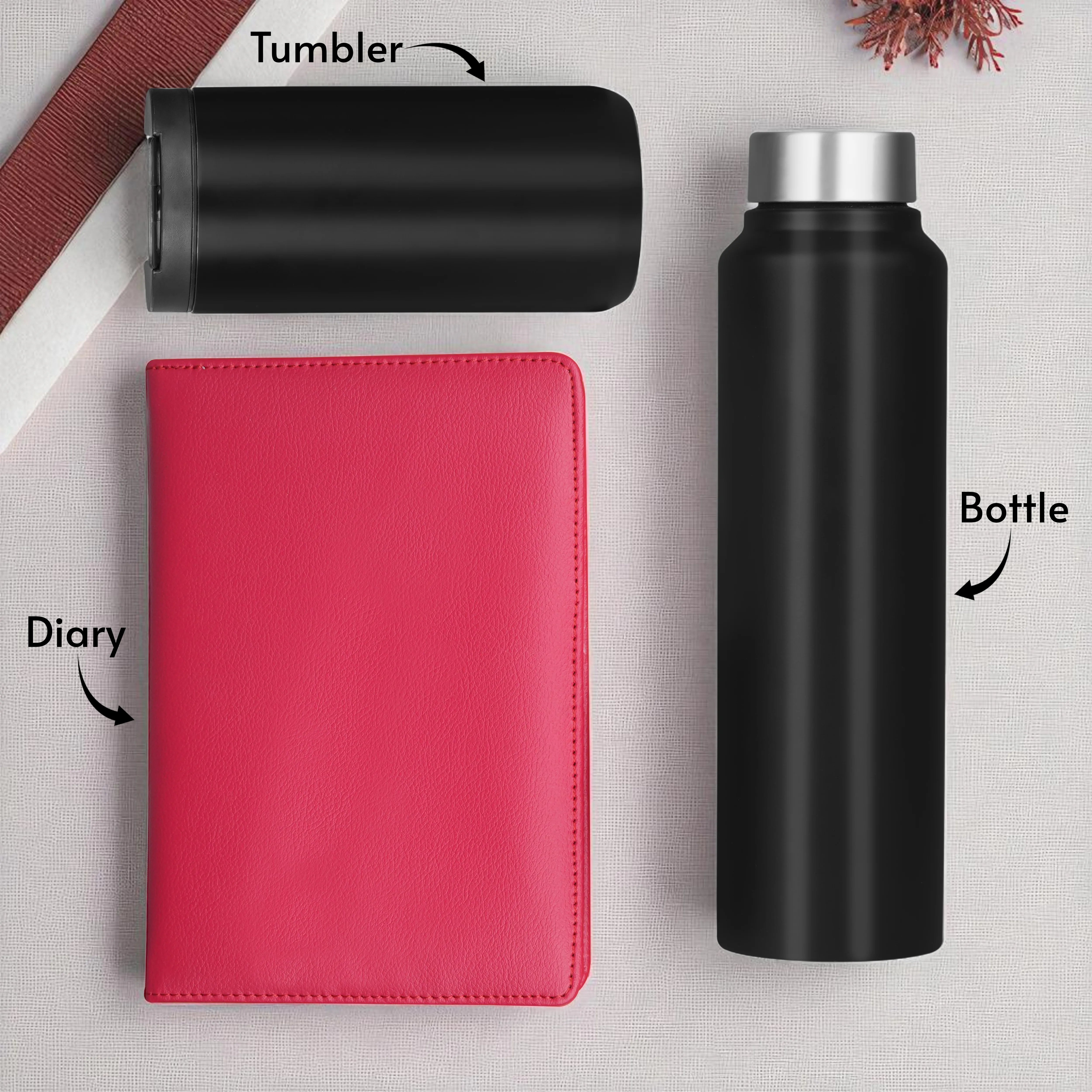Diary Bottle & Tumbler Gift Hamper