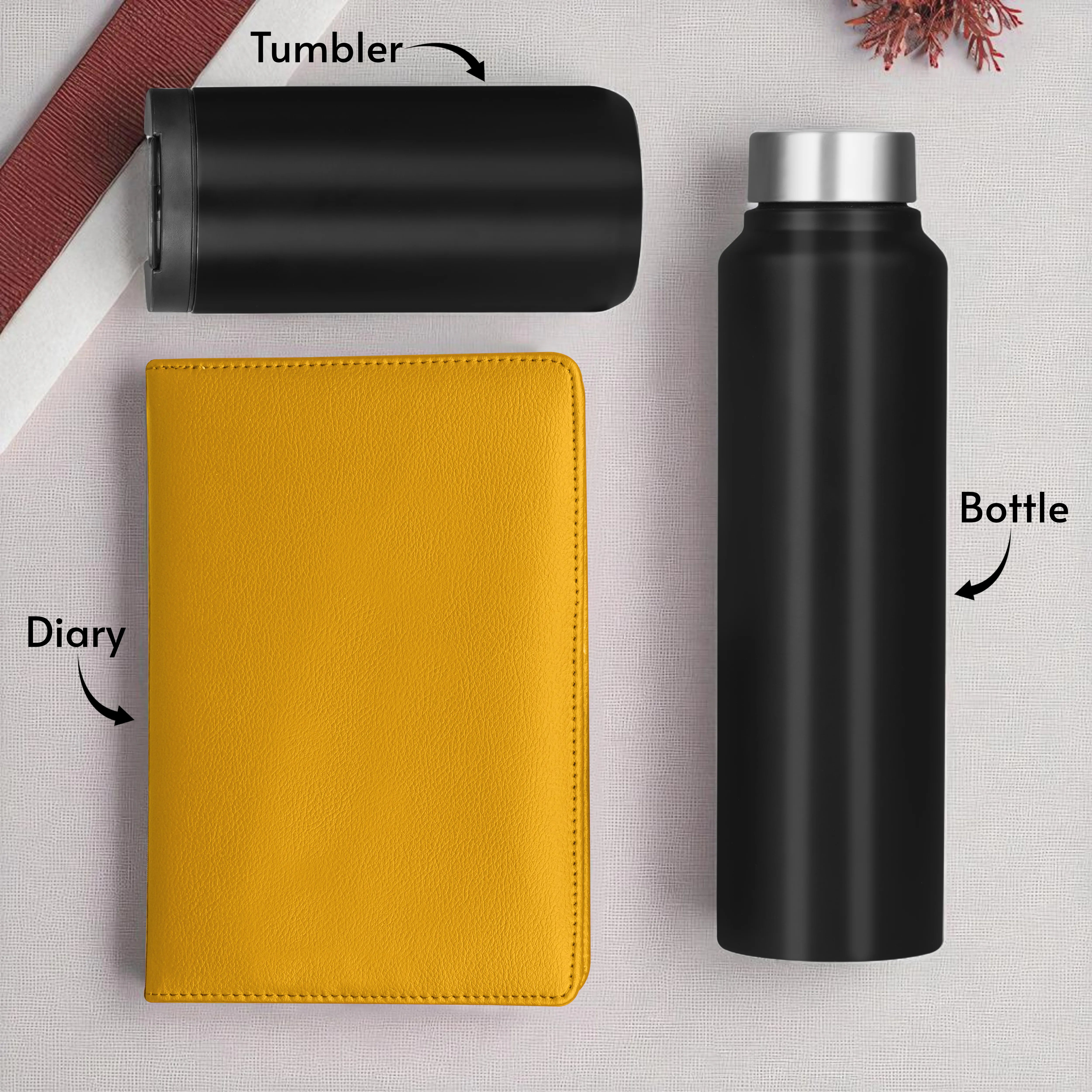 Diary Bottle & Tumbler Gift Hamper