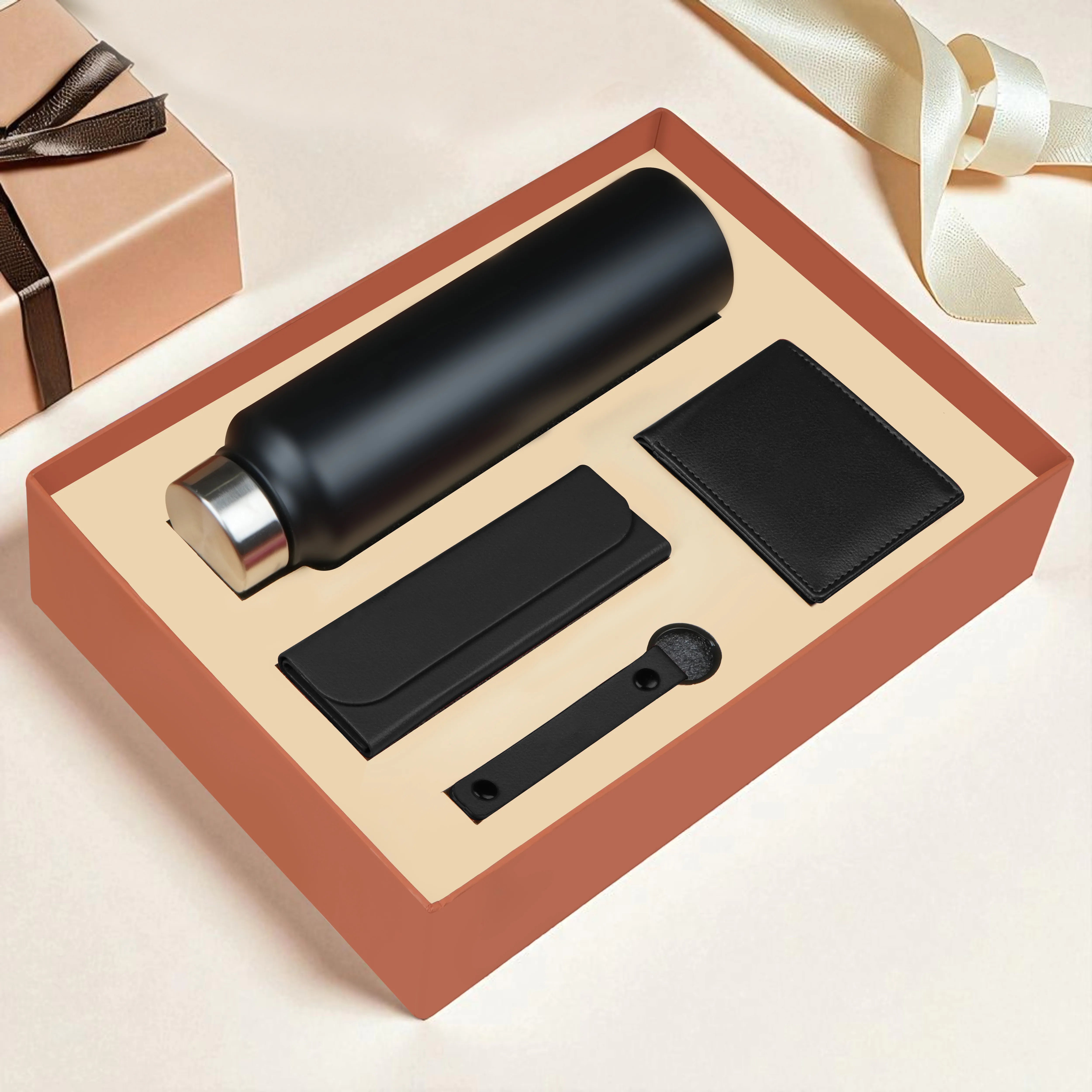 Wallet Bottle Keychian & Eyewear Case Gift Hamper