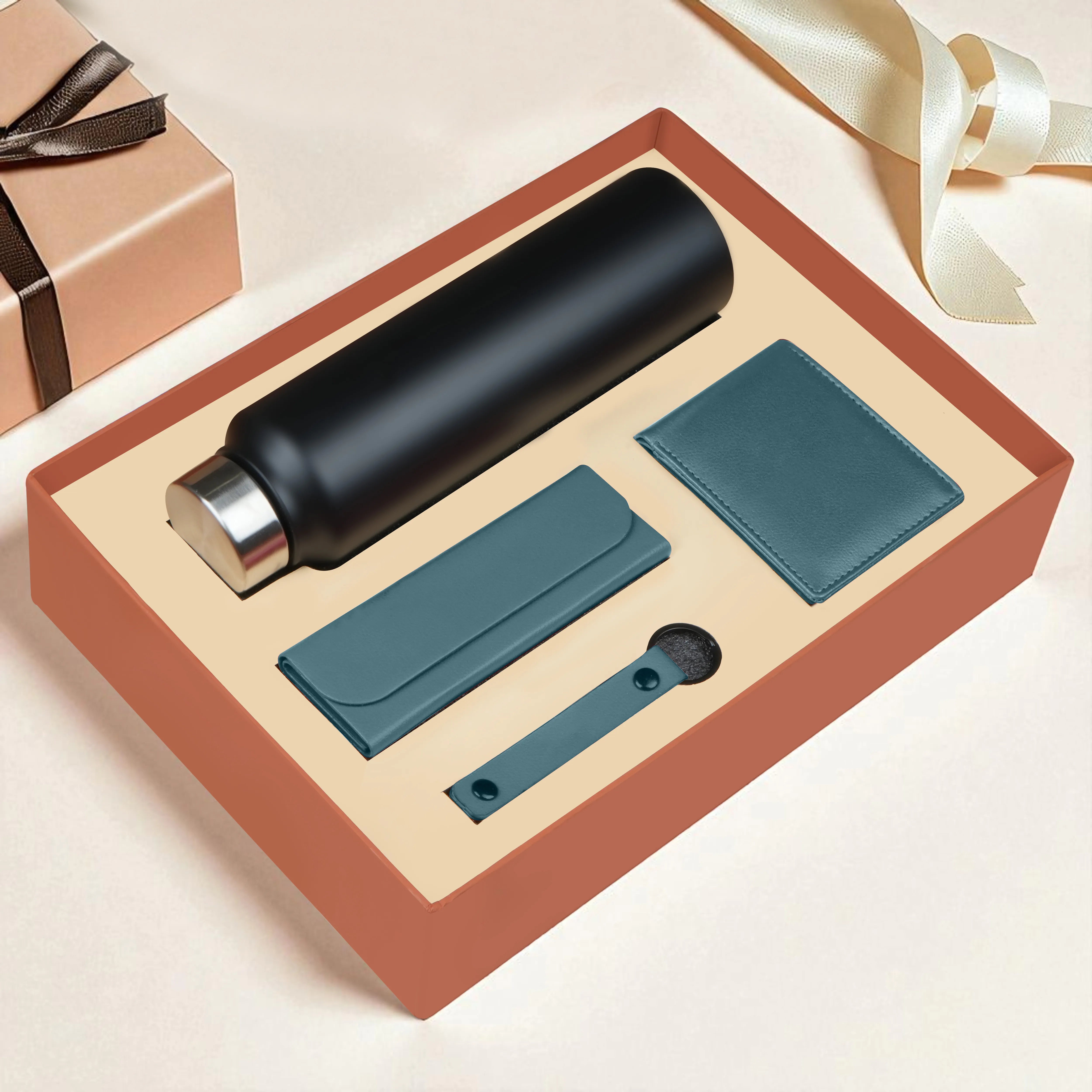 Wallet Bottle Keychian & Eyewear Case Gift Hamper