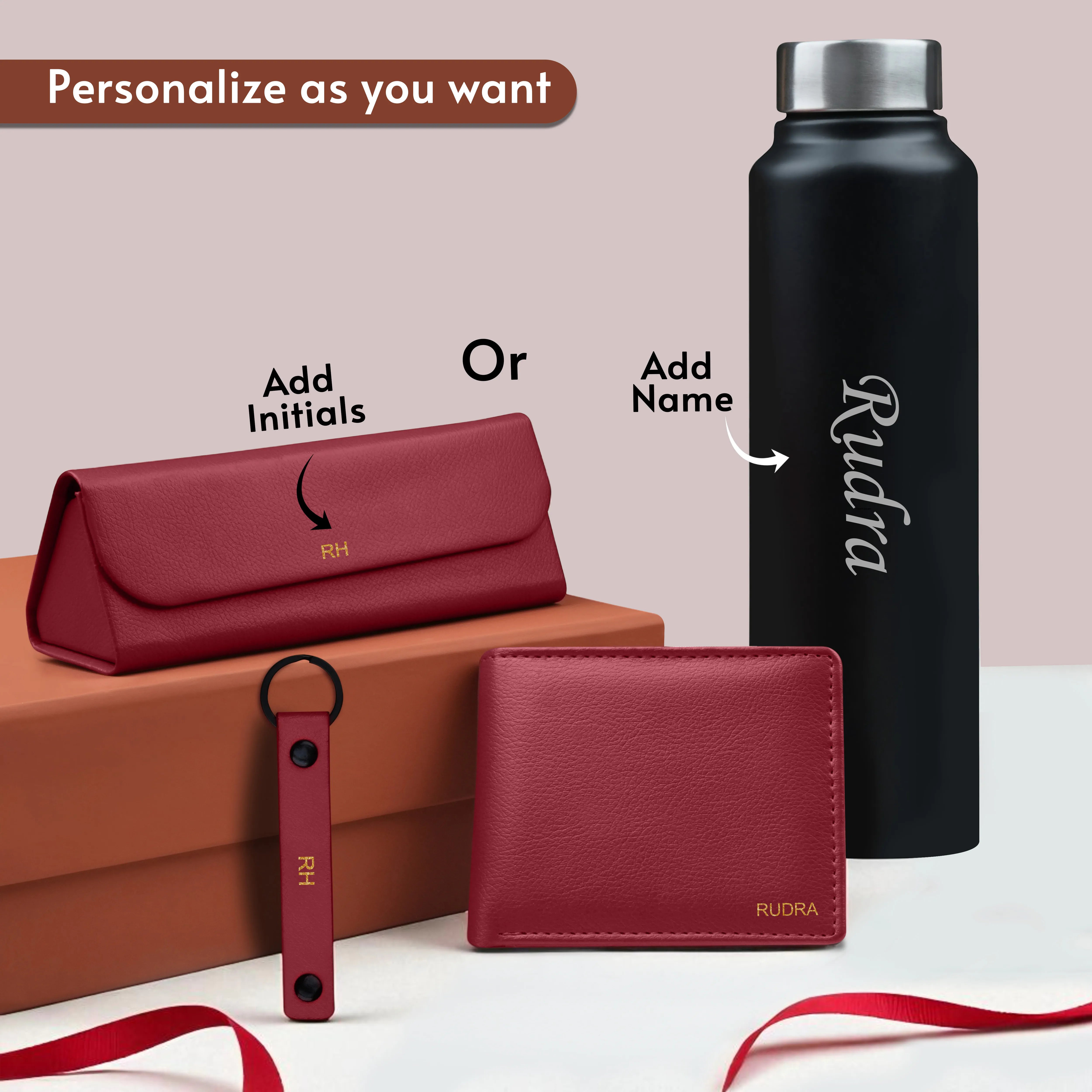 Wallet Bottle Keychian & Eyewear Case Gift Hamper