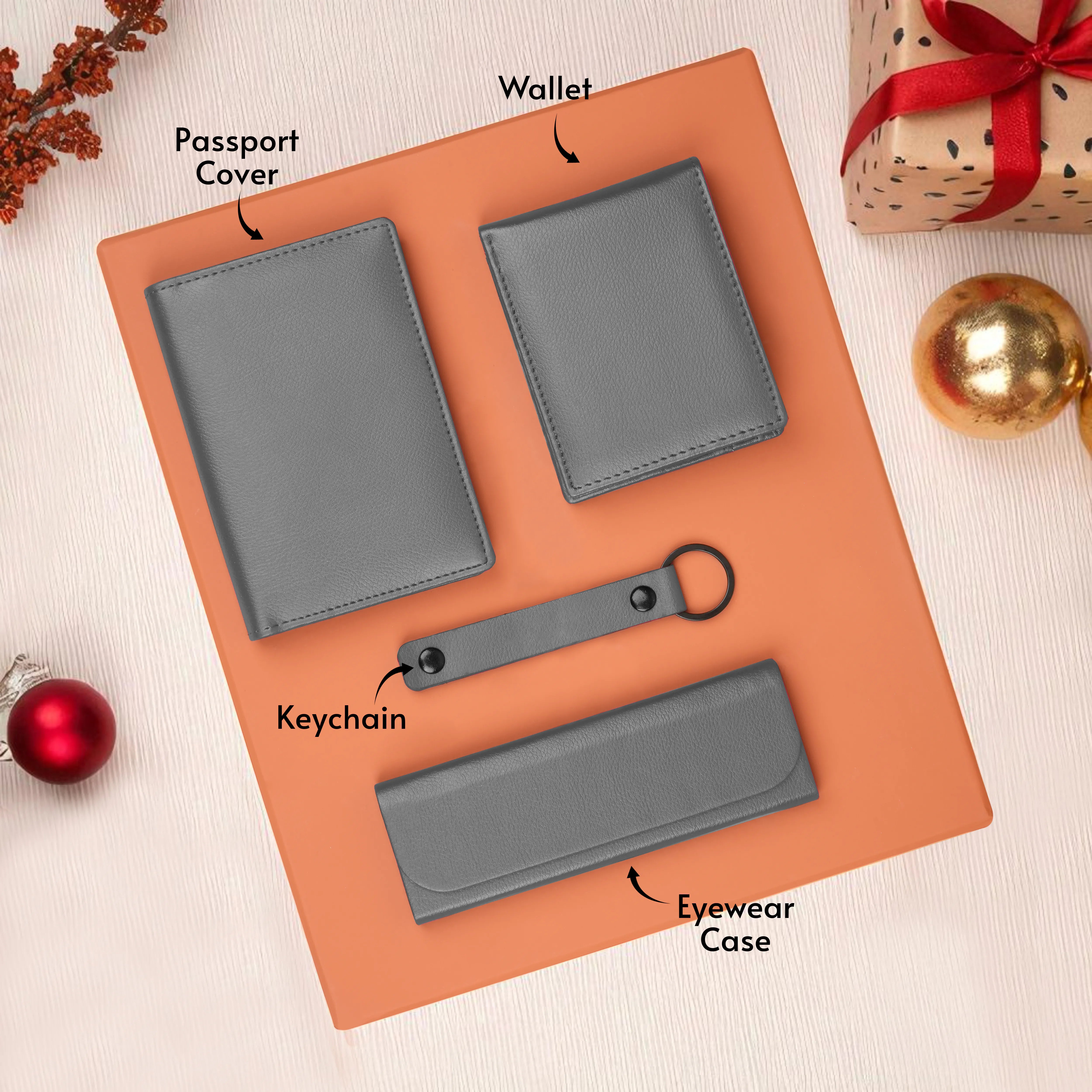 Wallet Keychain Eyewear Case & Passport Cover Gift Hamper