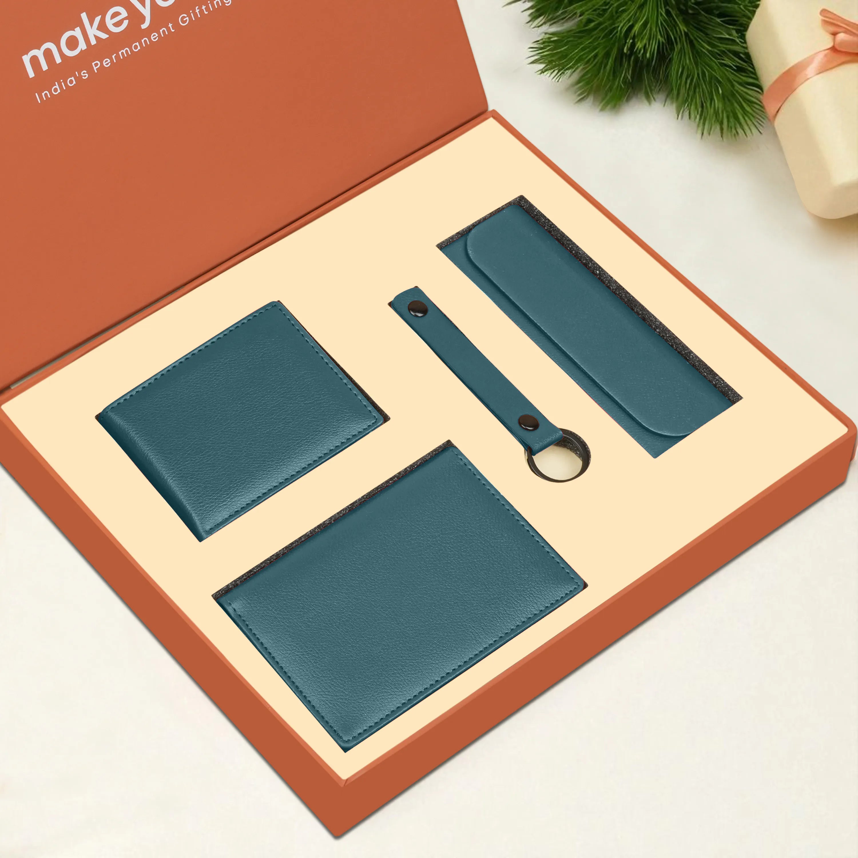 Wallet Keychain Eyewear Case & Passport Cover Gift Hamper