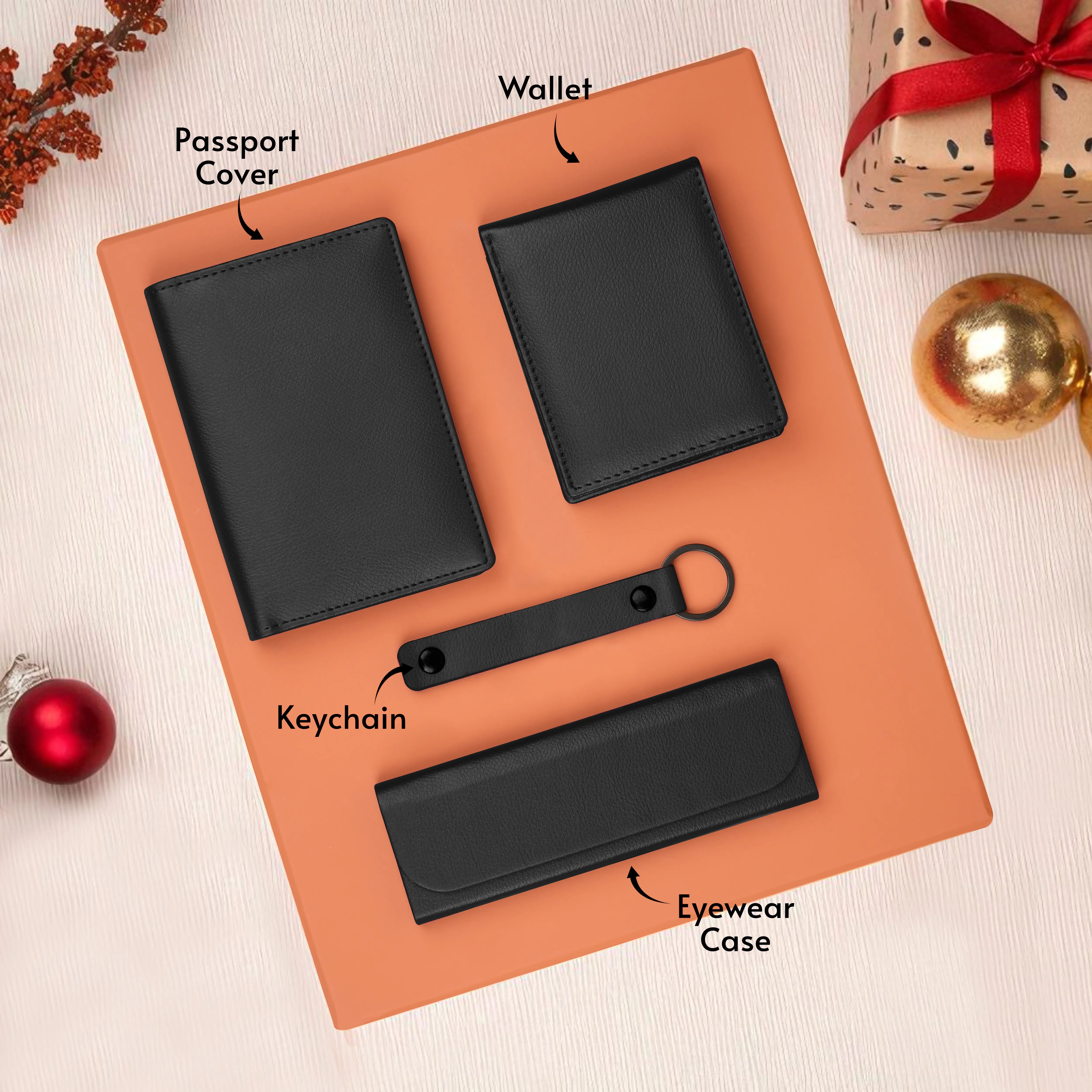Wallet Keychain Eyewear Case & Passport Cover Gift Hamper
