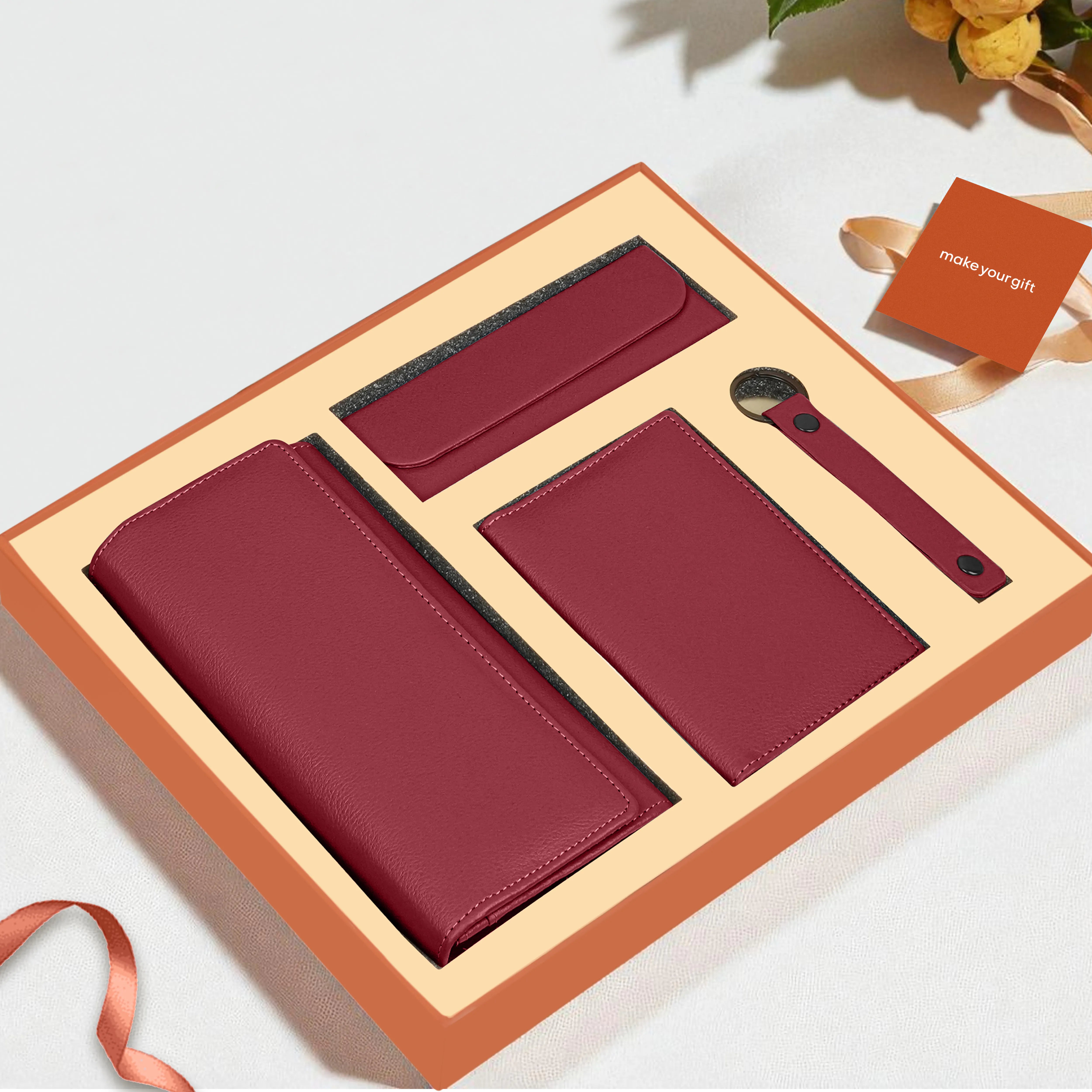 Clutch Passport Cover Keychain Eyewear Case Gift Hamper