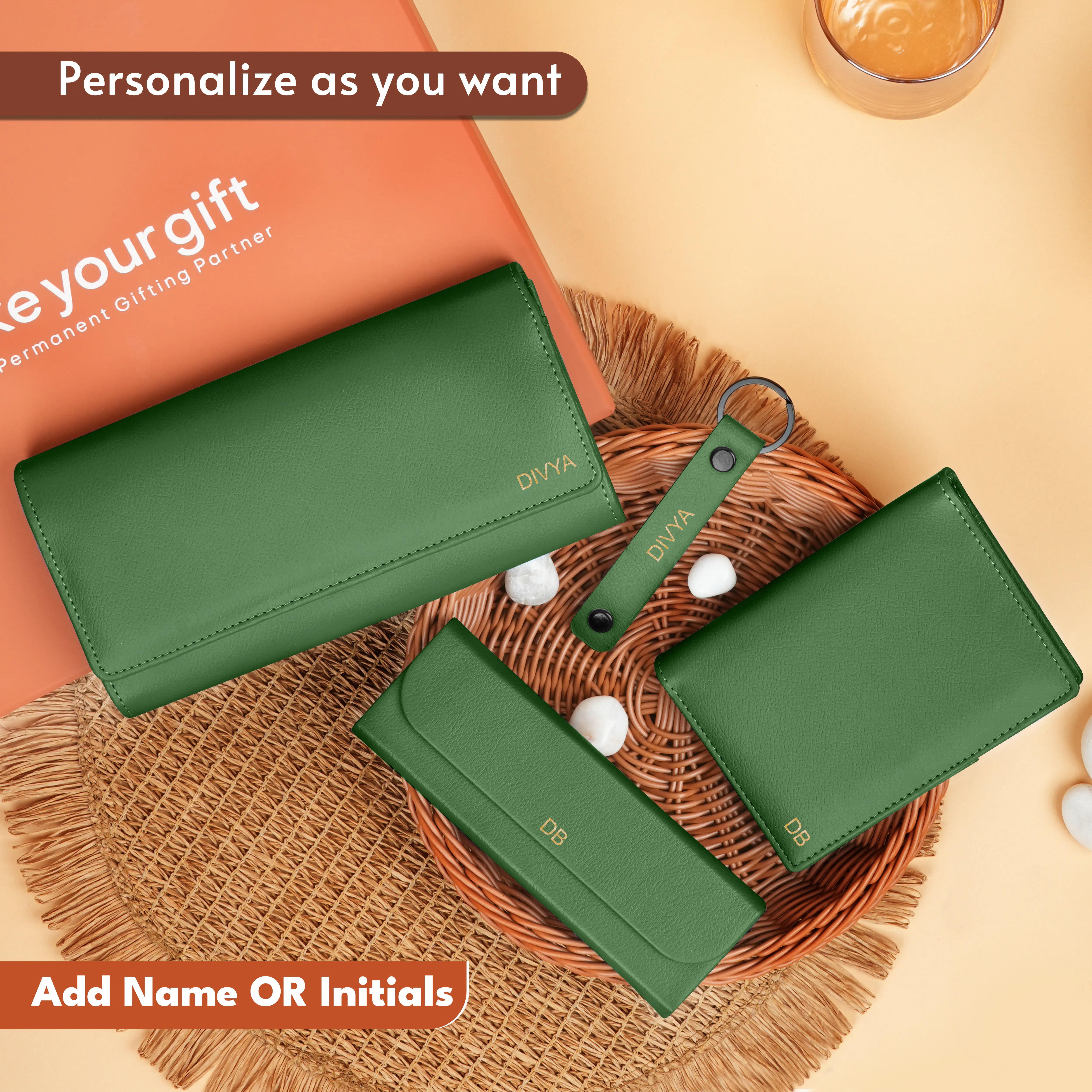 Clutch Passport Cover Keychain Eyewear Case Gift Hamper