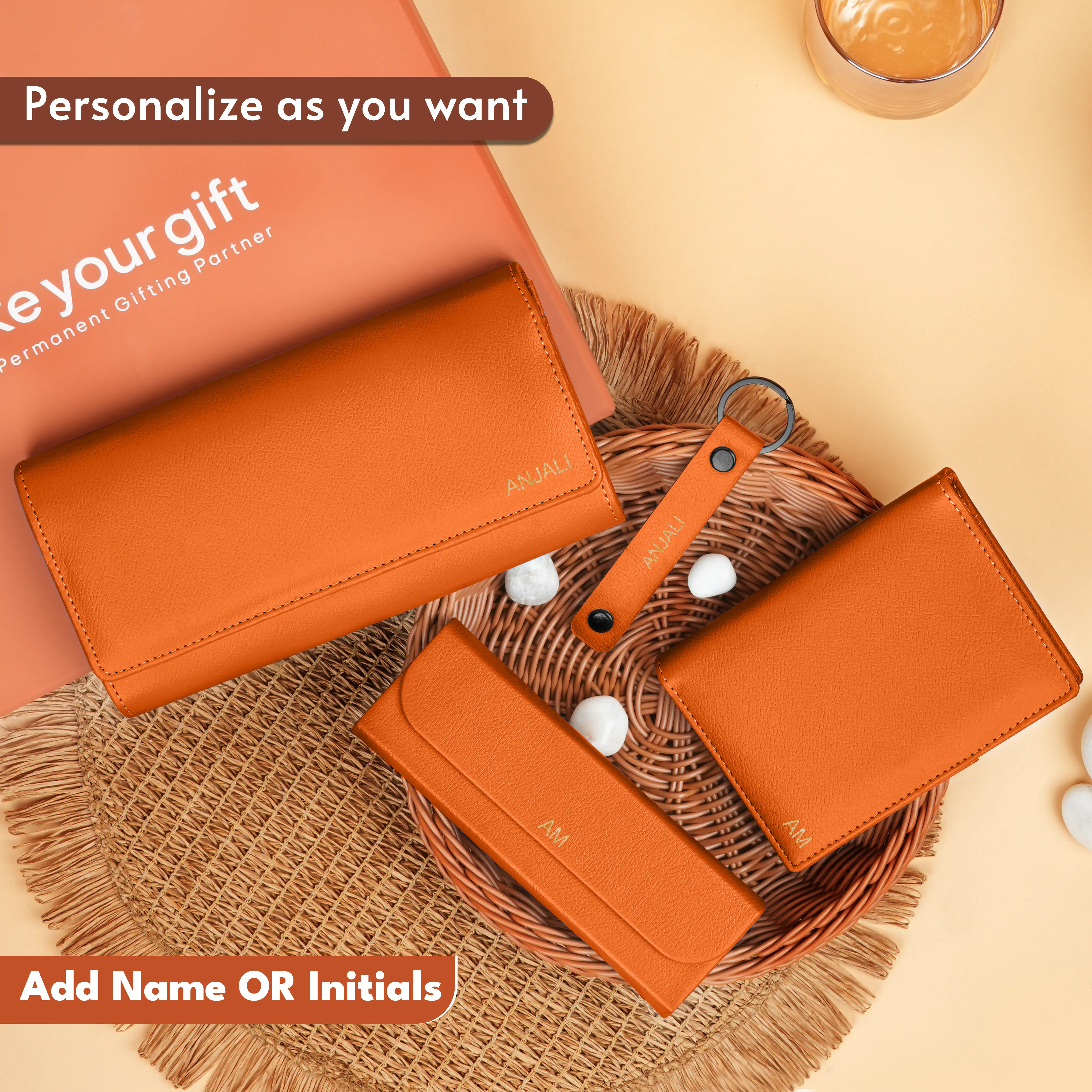 Clutch Passport Cover Keychain Eyewear Case Gift Hamper