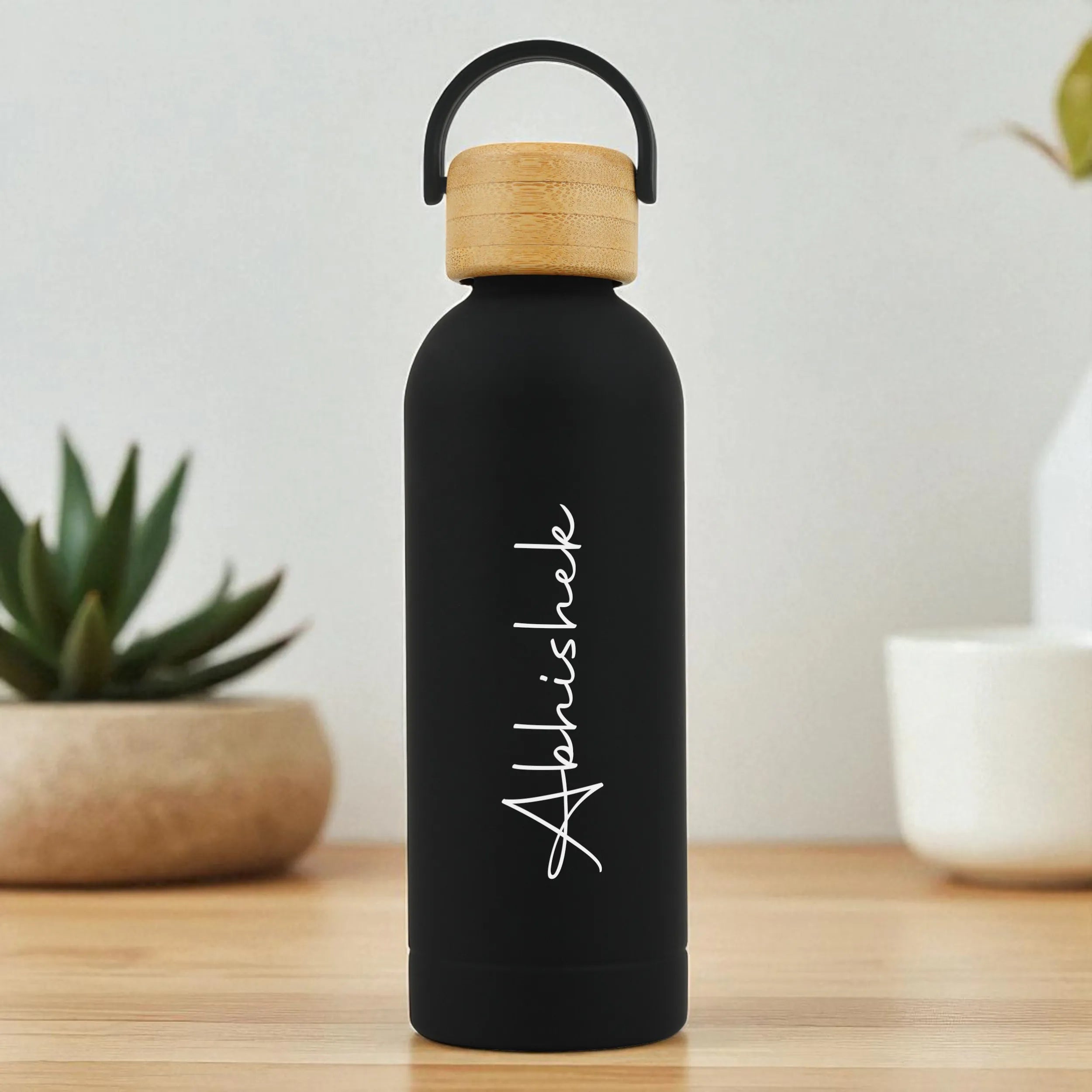 Luminare Personalized Vacuum Insulated Bottle With Cork Lid