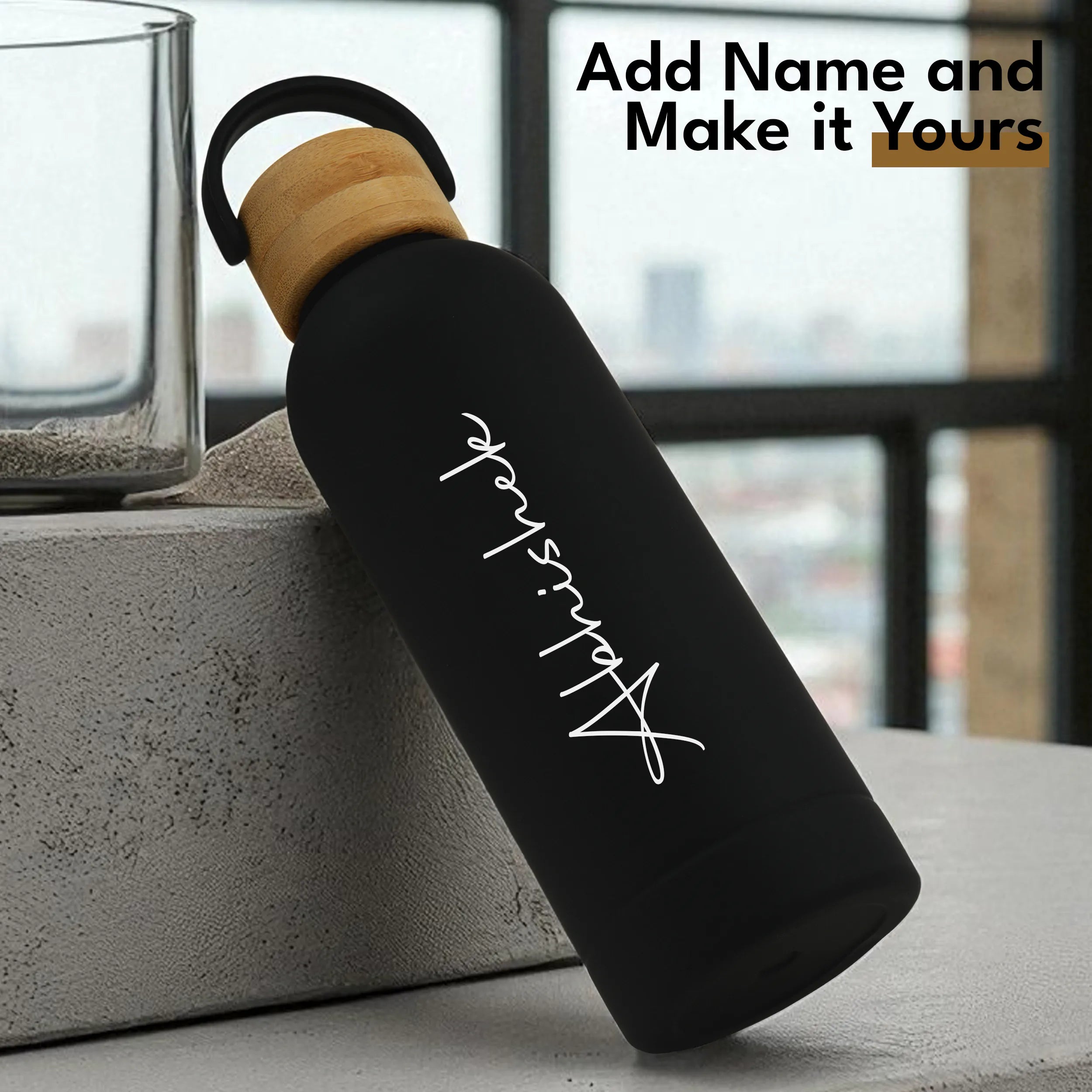 Luminare Personalized Vacuum Insulated Bottle With Cork Lid