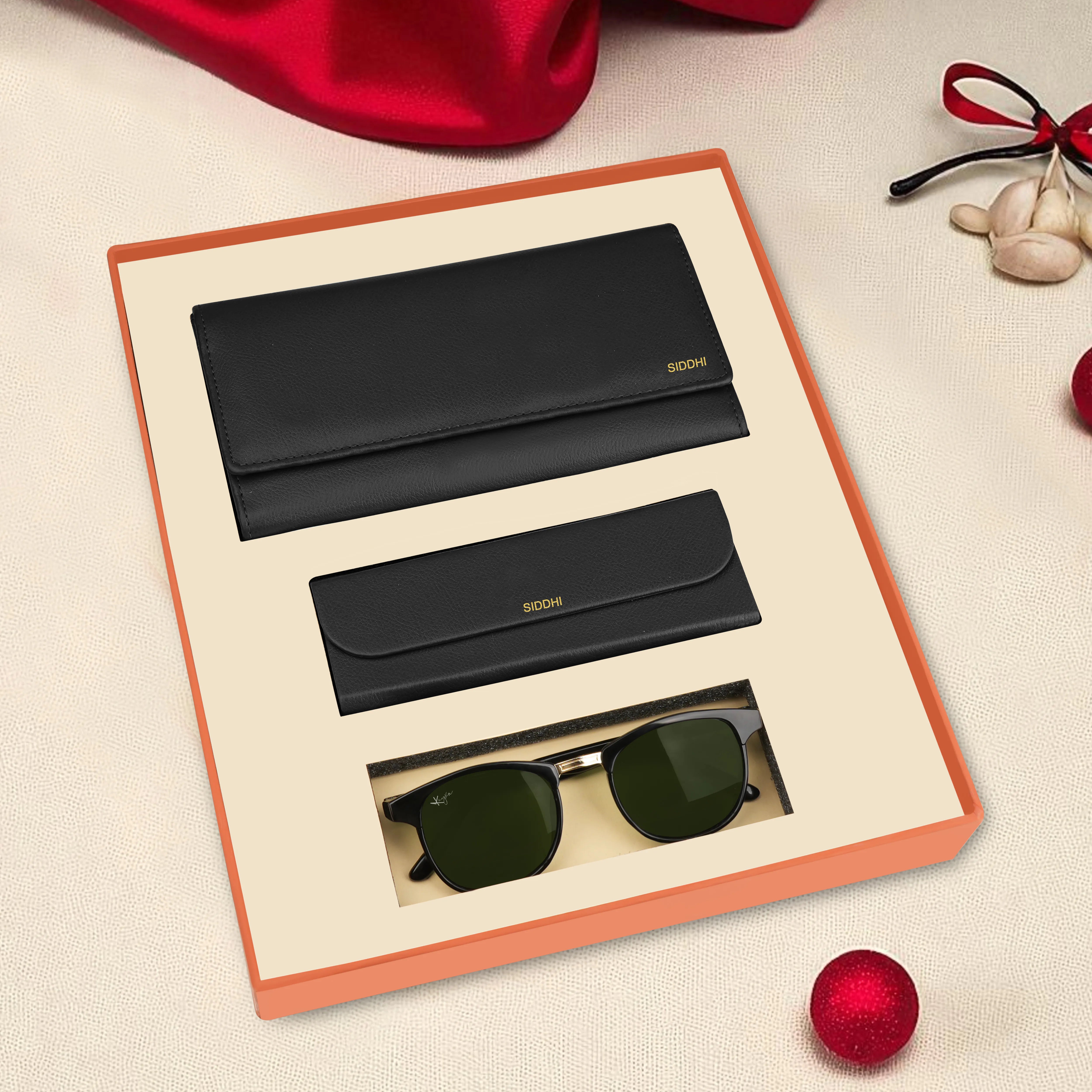 Personalized Clutch Eyewear Case & Sunglasses Gift Hamper