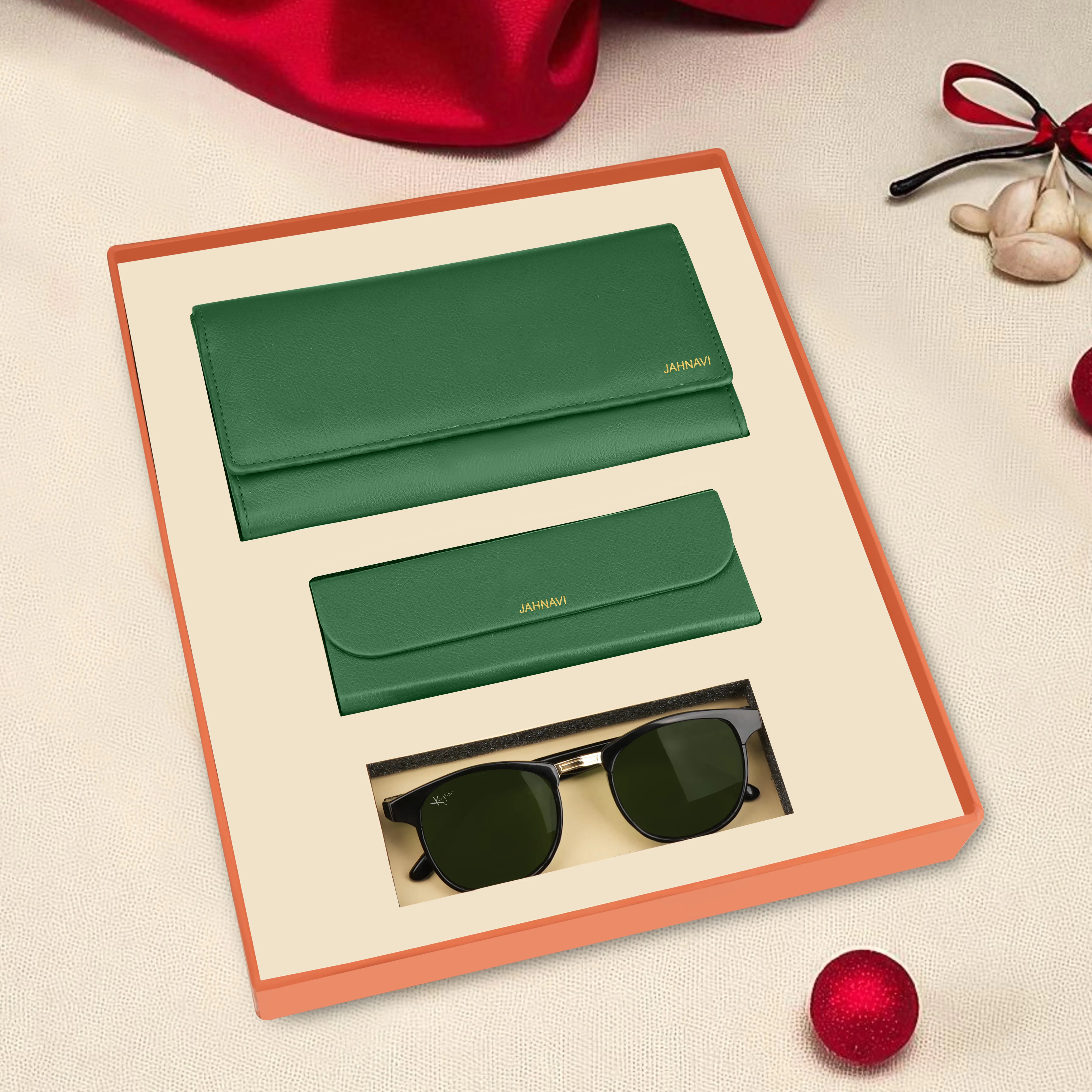 Personalized Clutch Eyewear Case & Sunglasses Gift Hamper