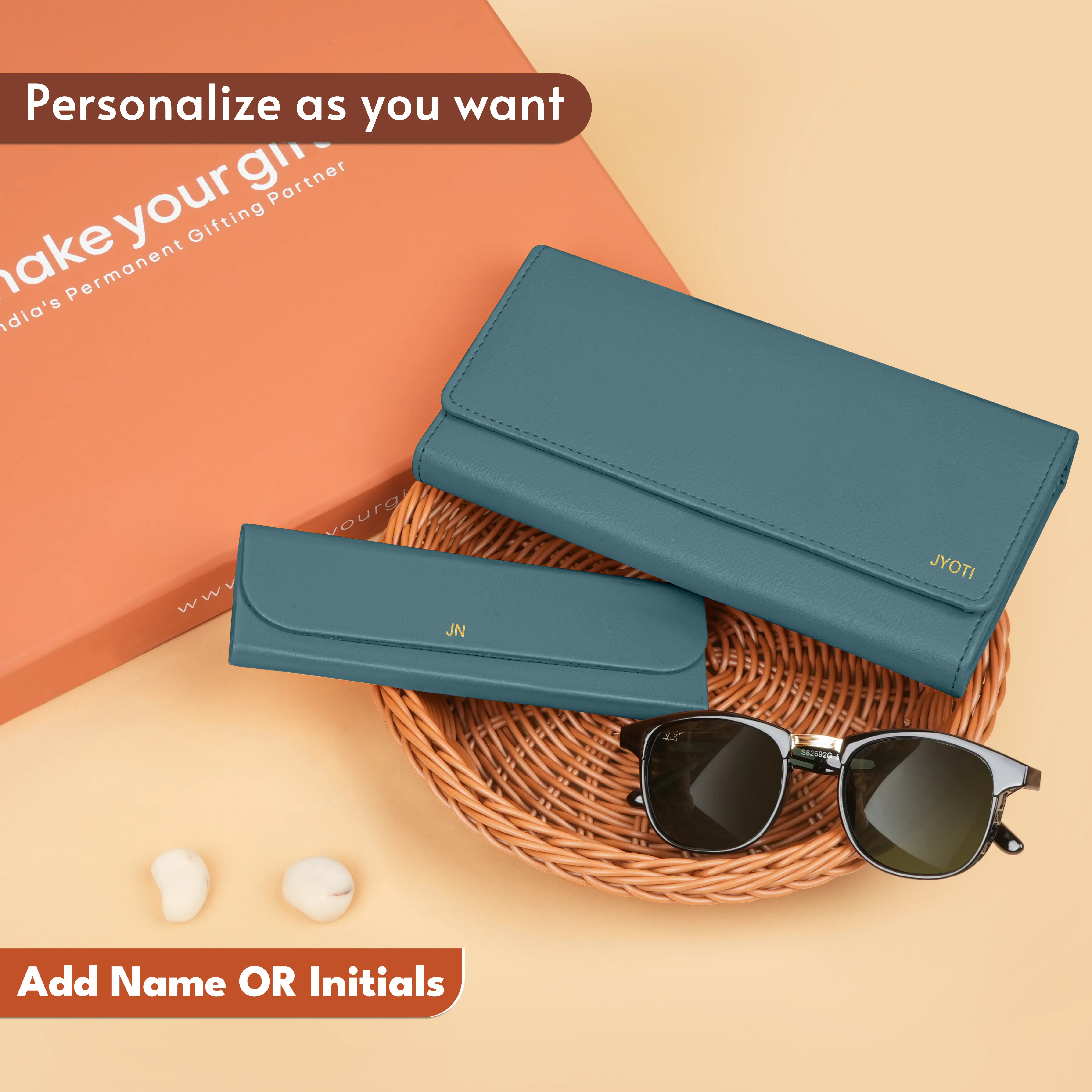 Personalized Clutch Eyewear Case & Sunglasses Gift Hamper