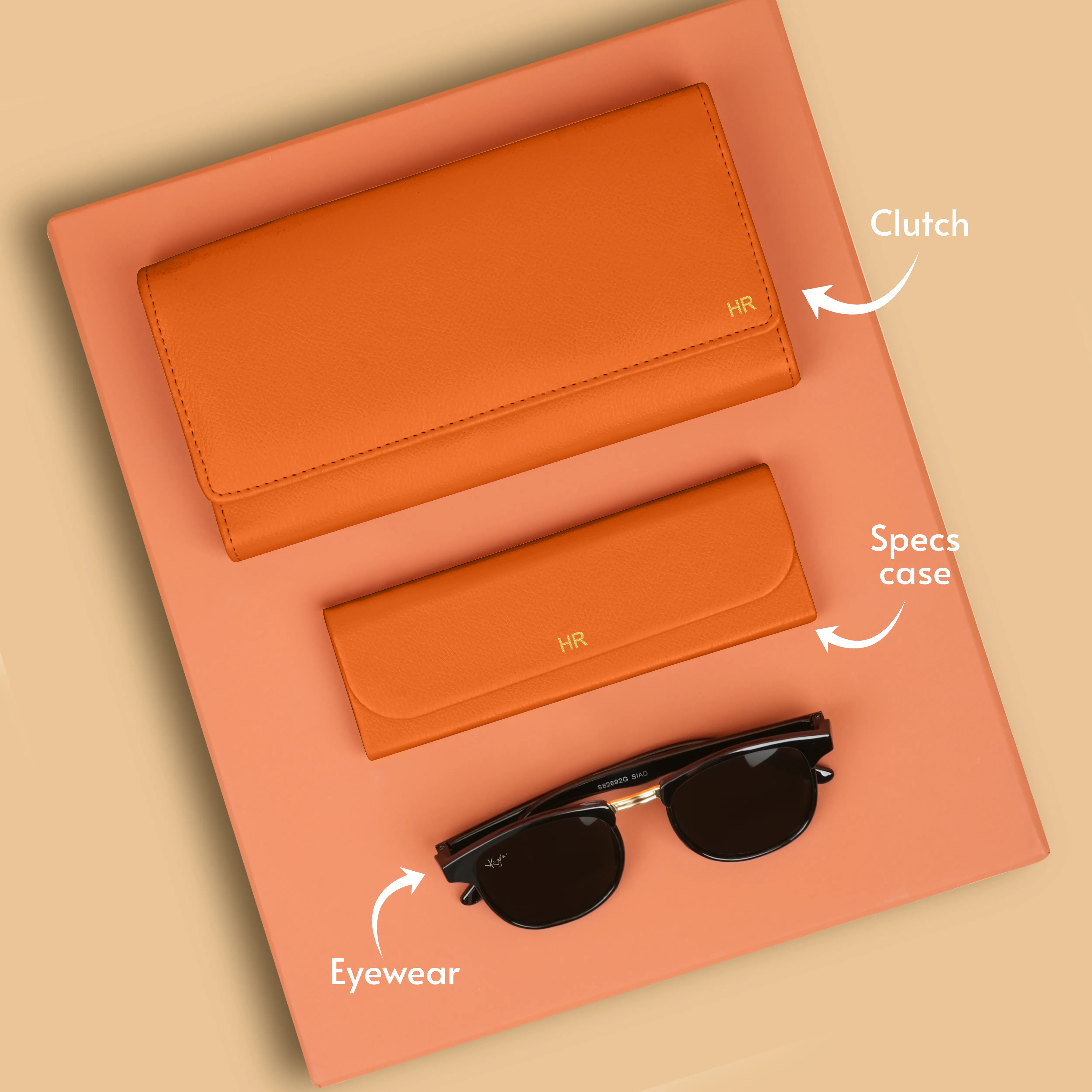 Personalized Clutch Eyewear Case & Sunglasses Gift Hamper
