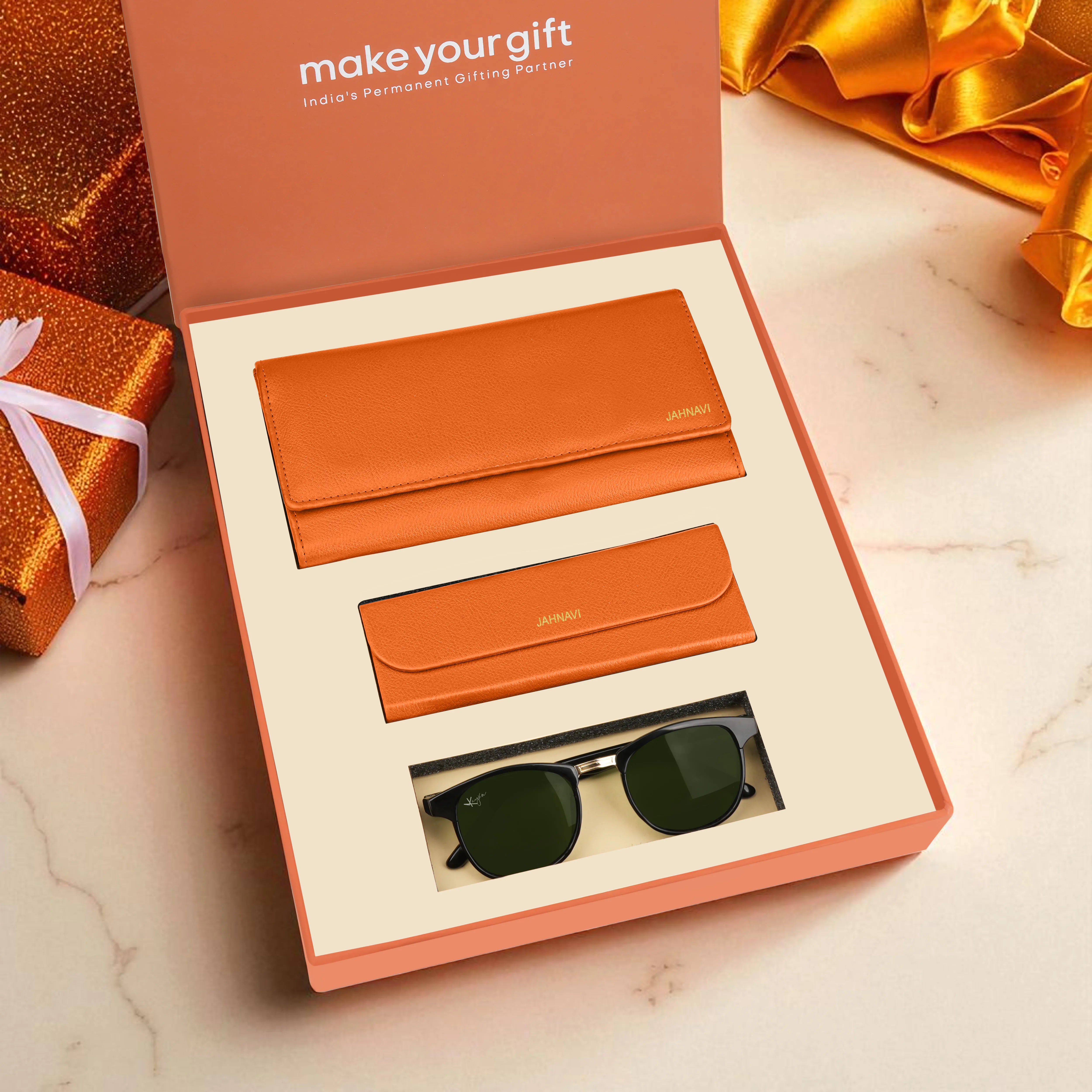 Personalized Clutch Eyewear Case & Sunglasses Gift Hamper