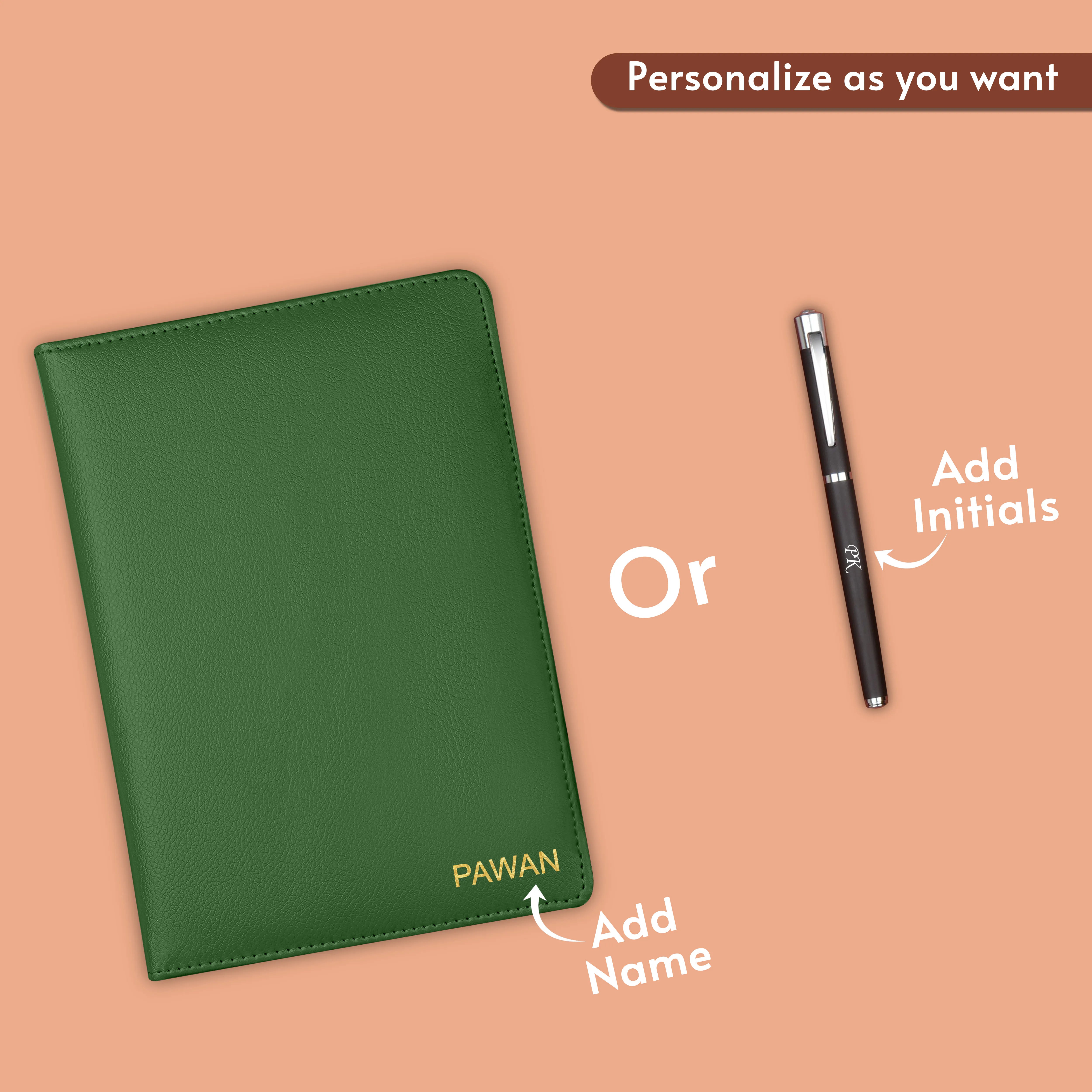 Personalized Diary Pen Power Bank Earbuds & Watch Gift Hamper