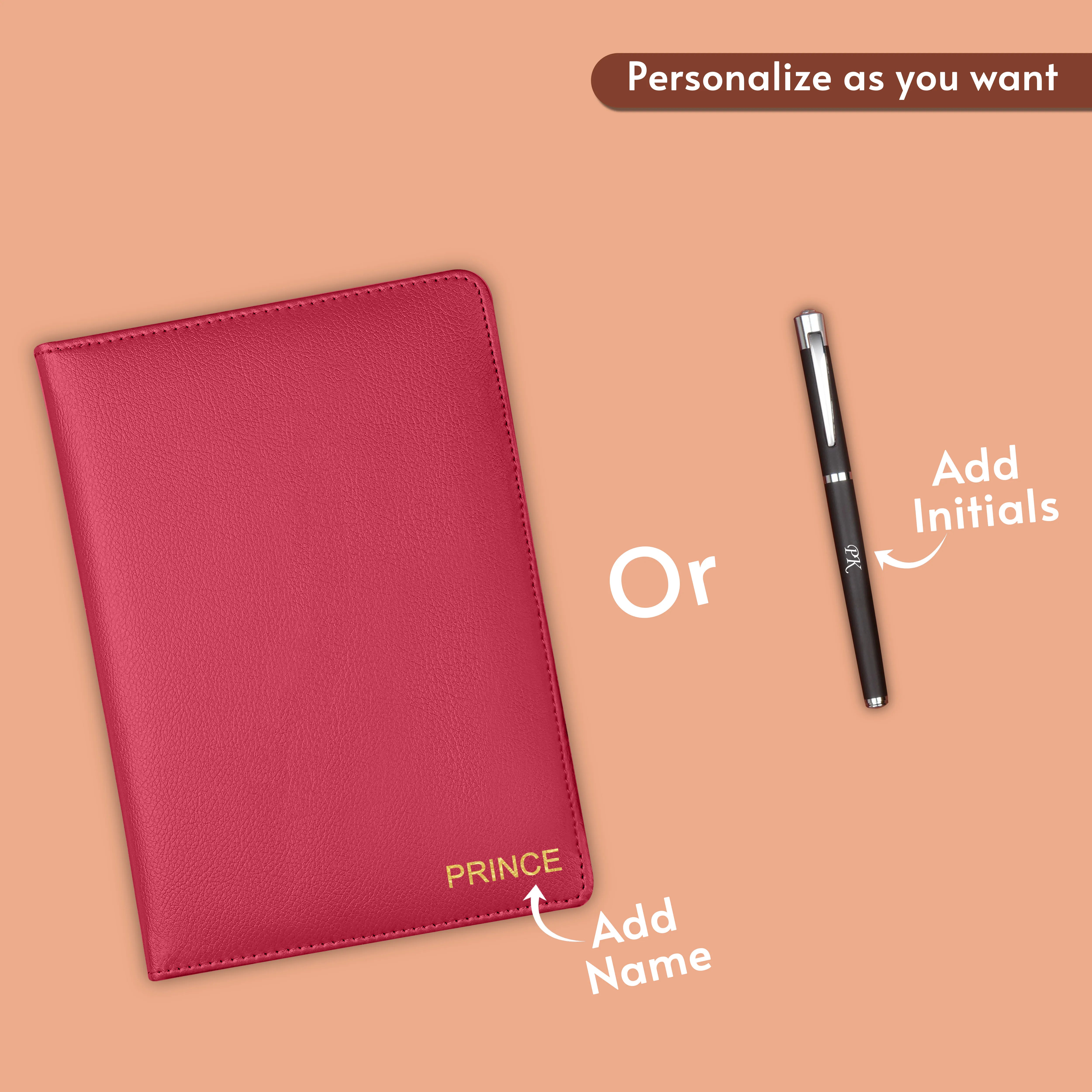 Personalized Diary Pen Power Bank Earbuds & Watch Gift Hamper