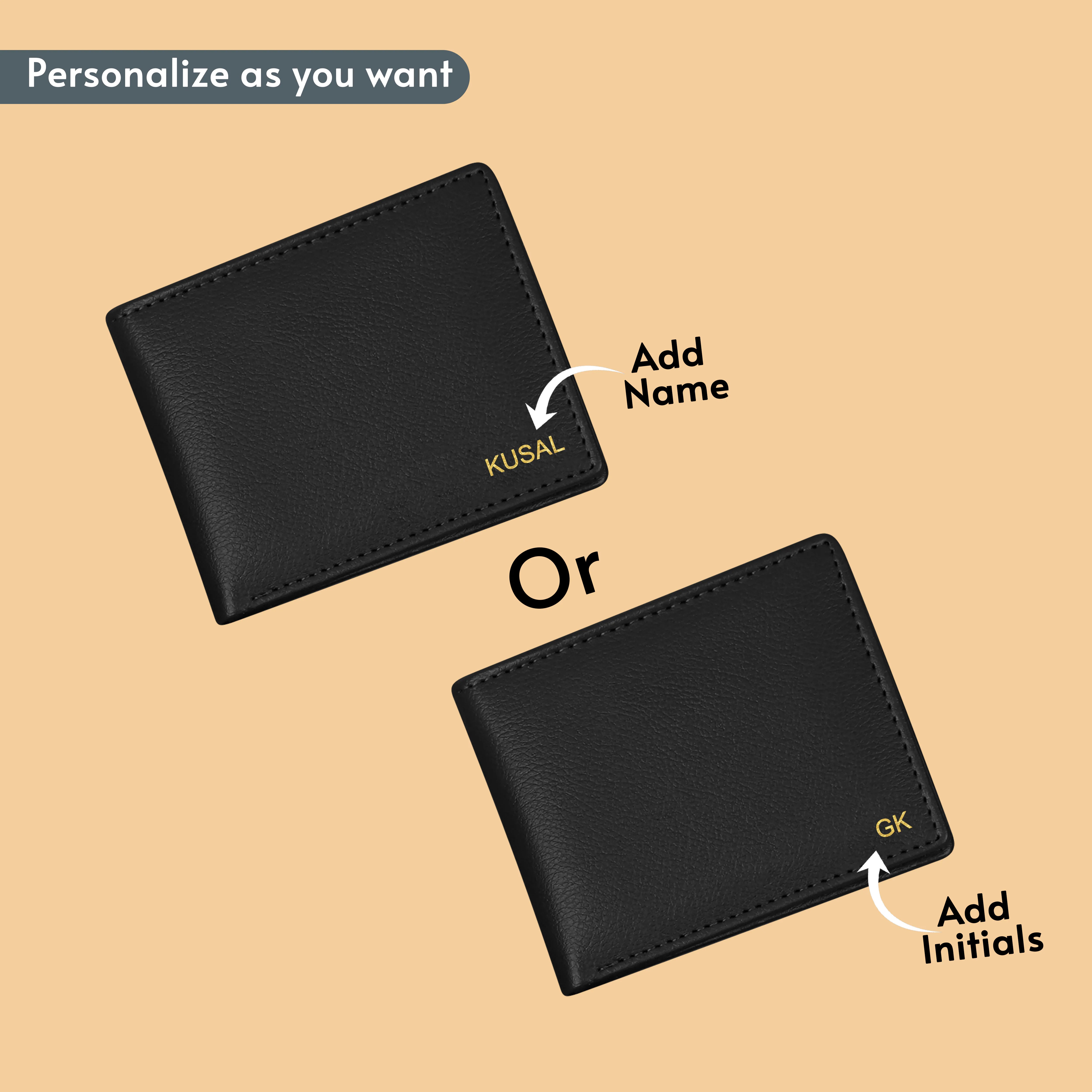 Personalized Wallet Perfume Earbuds & Mug Gift Hamper