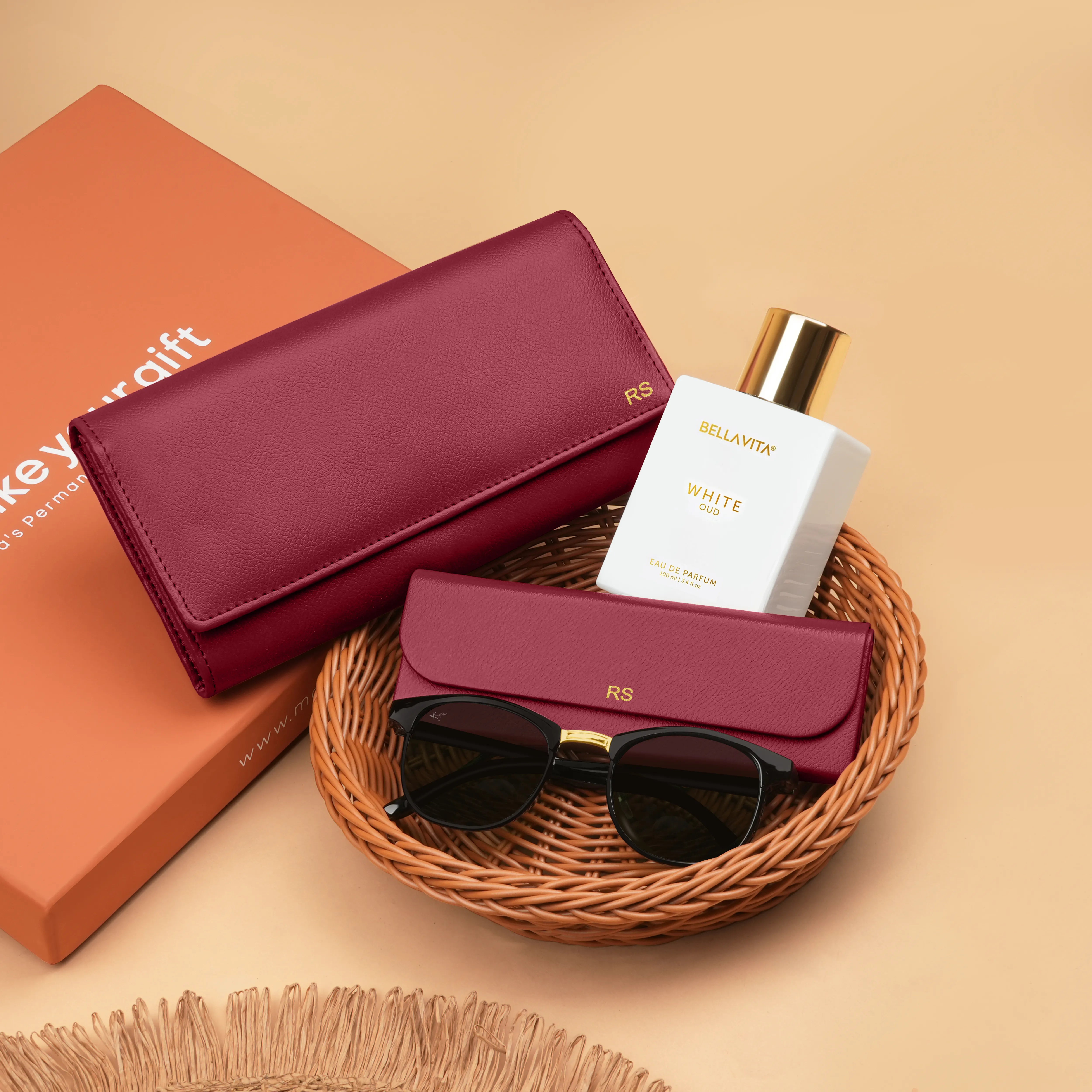 Personalized Clutch Eyewear Case Sunglasses & Perfume Gift Hamper