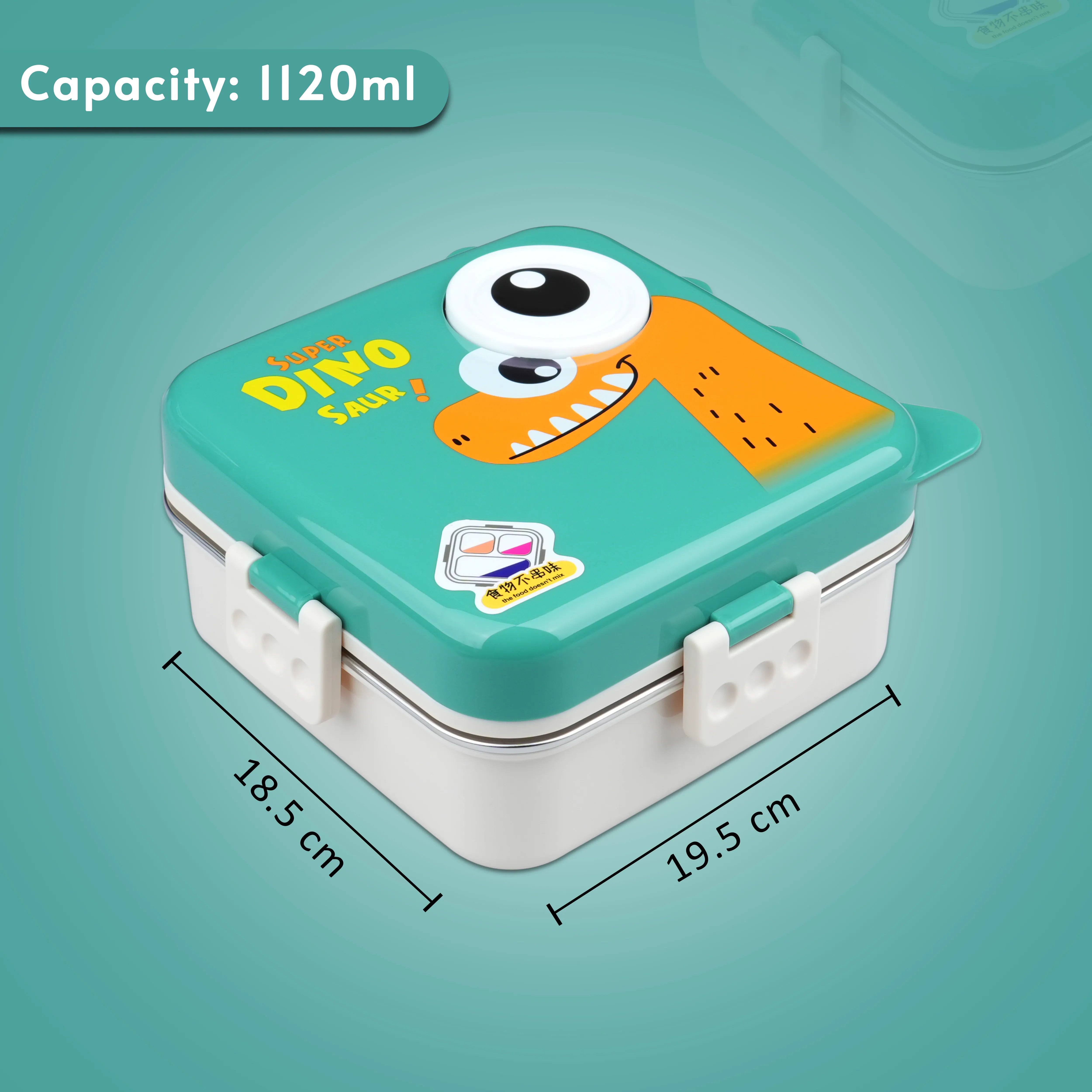 Super Dino Saur Double Decker Bento Lunch Box