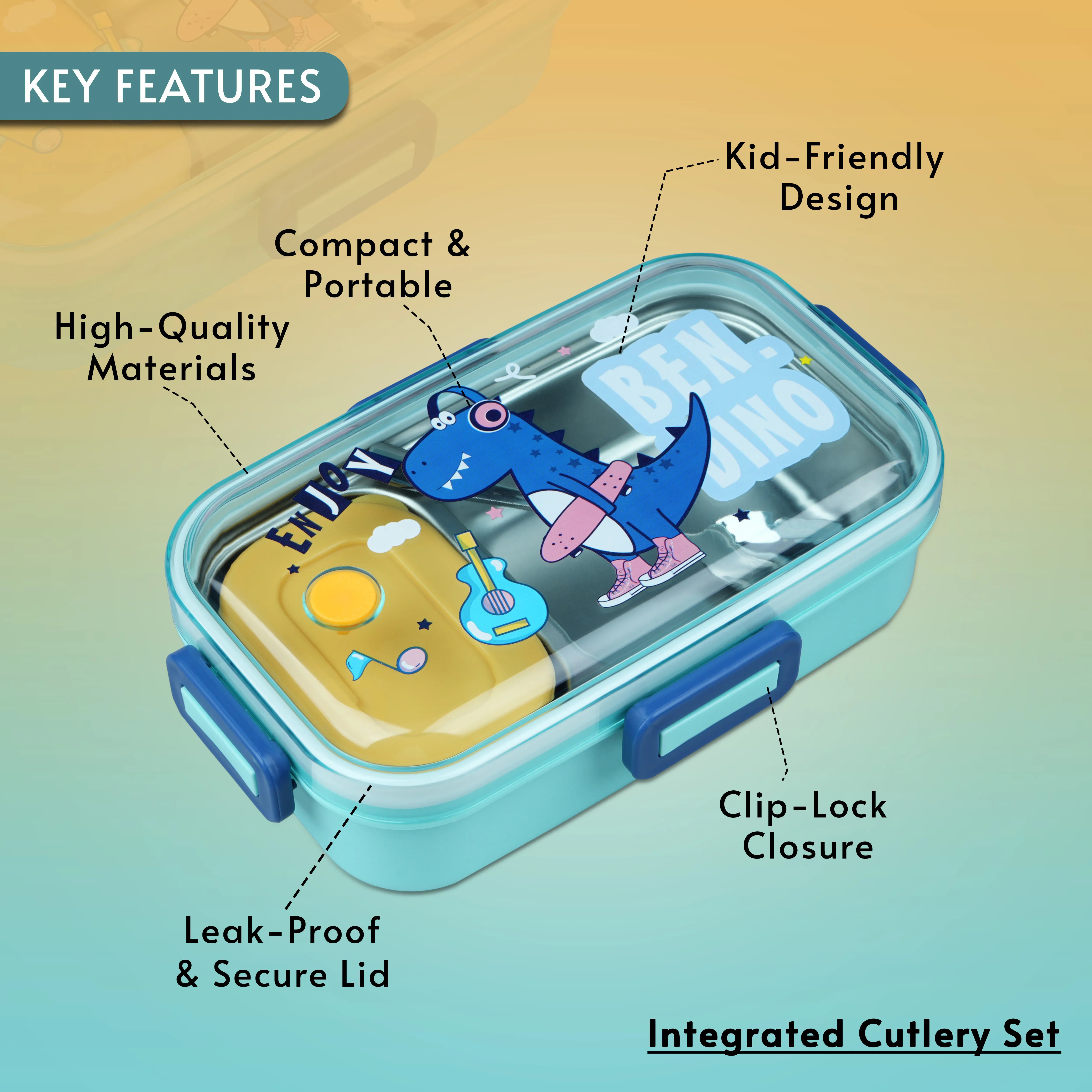 2-Grids Kids Bento Lunch Box